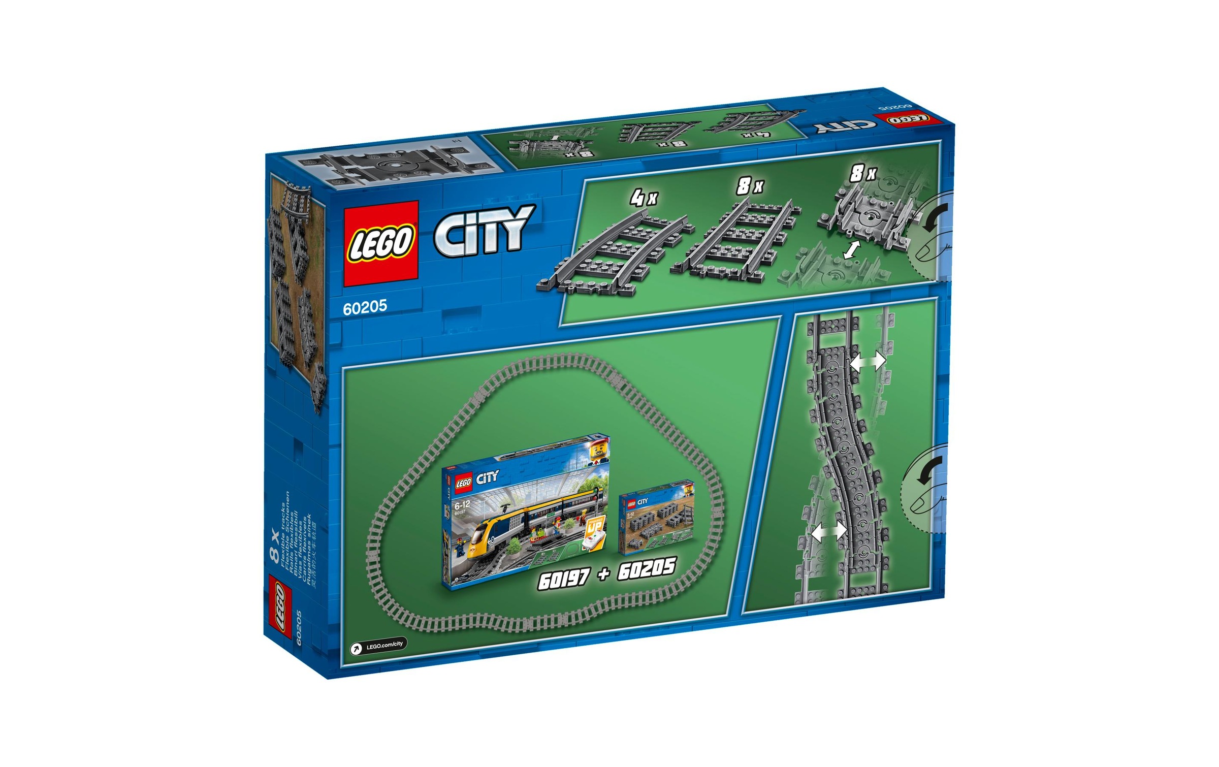 LEGO® Konstruktionsspielsteine »Schienen 60205«