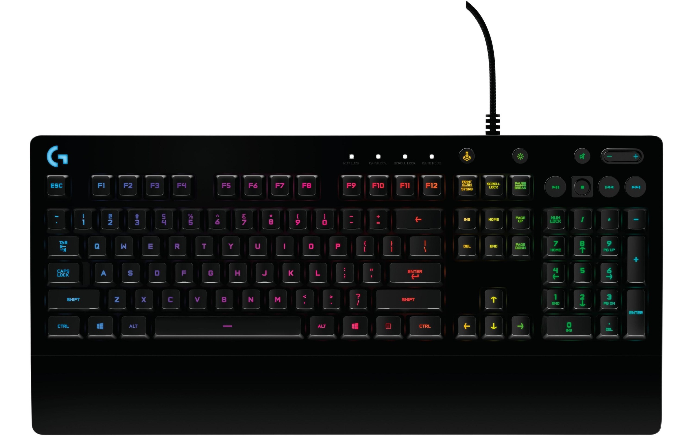 Logitech Gaming-Tastatur »G213 Prodigy«, (Ziffernblock-Handgelenkauflage)