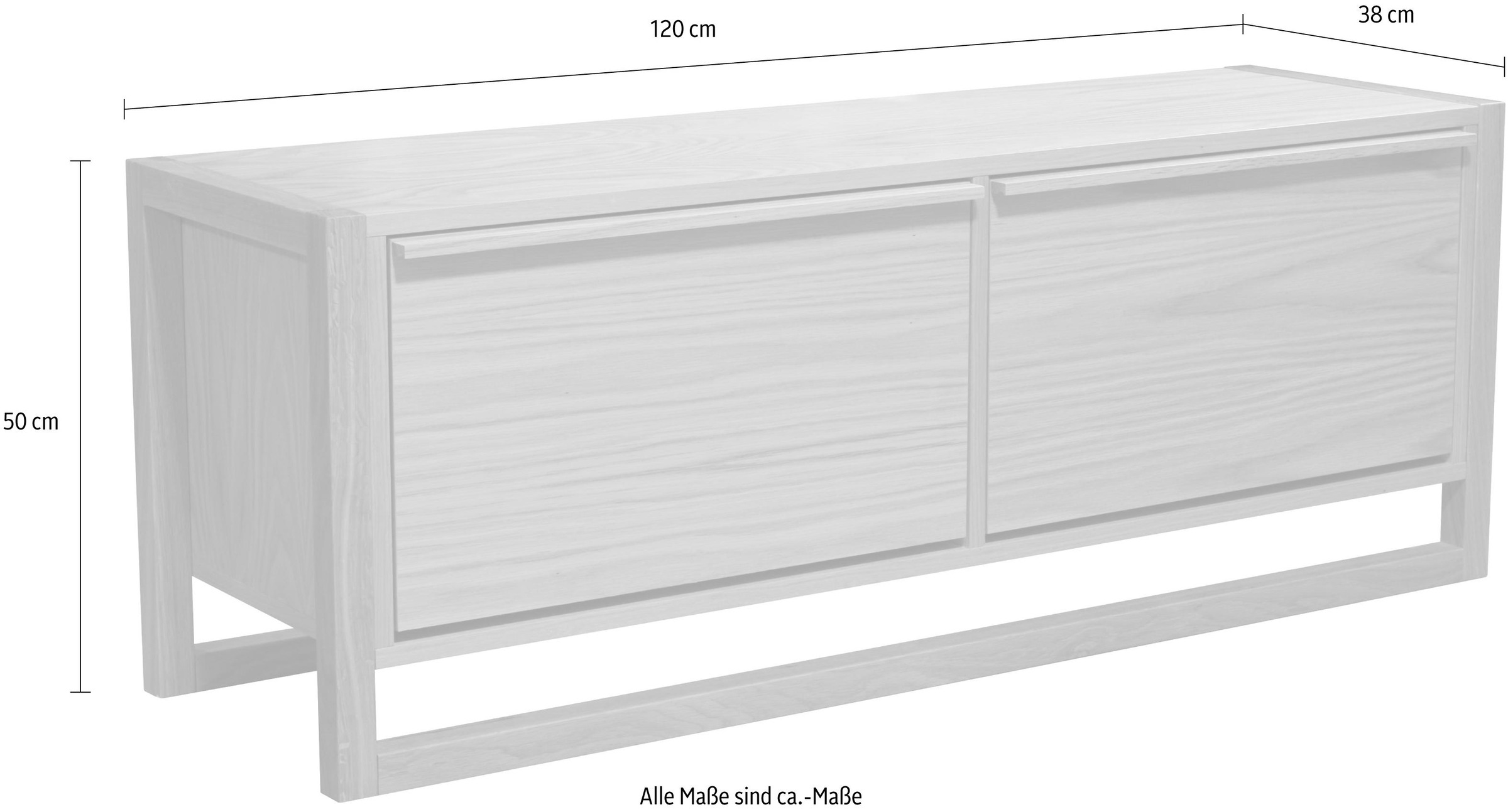 Woodman Sitzbank »NewEst«, im skandinavian Design, Holzfurnier aus Eiche, FSC®