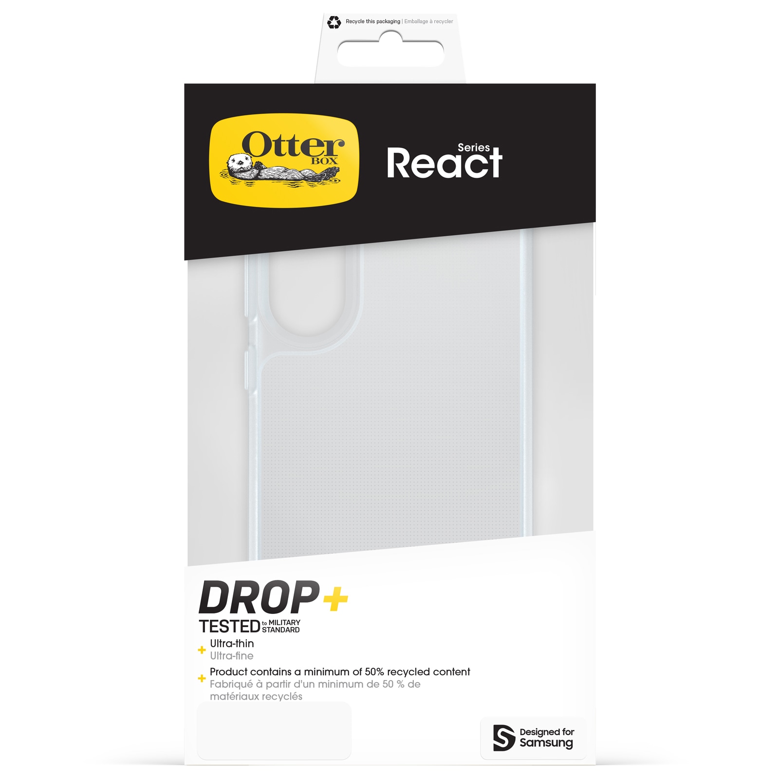 Otterbox Handyhülle »React für Samsung Galaxy S25 Edge«, Samsung Galaxy S25 Edge, Backcover, Schutzhülle, Handyschutzhülle, Case, Schutzcase, stossfest