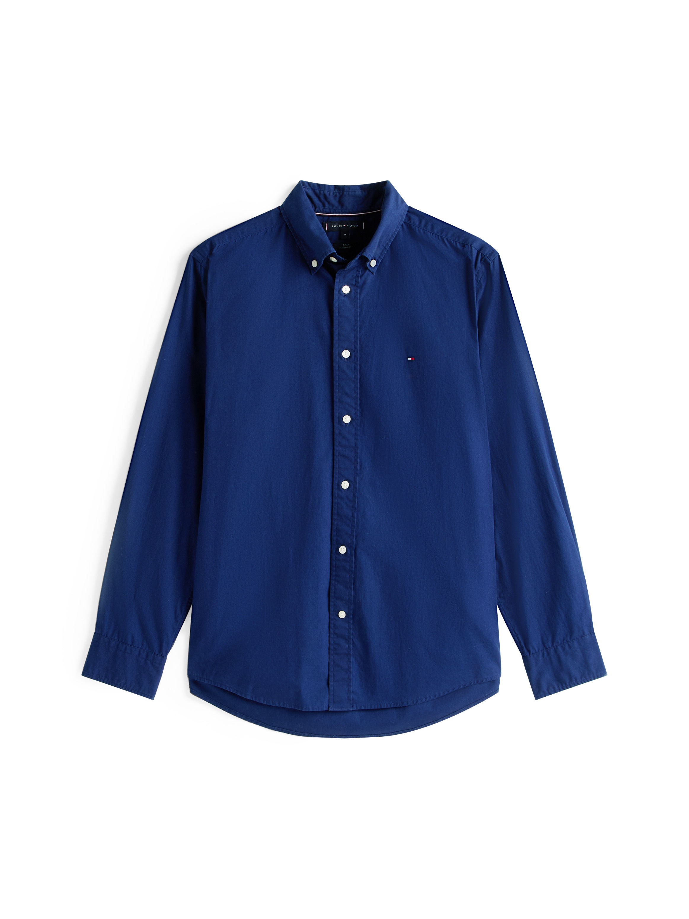 Tommy Hilfiger Businesshemd »FLEX POPLIN SOLID RF SHIRT 1«, mit Logostickerei