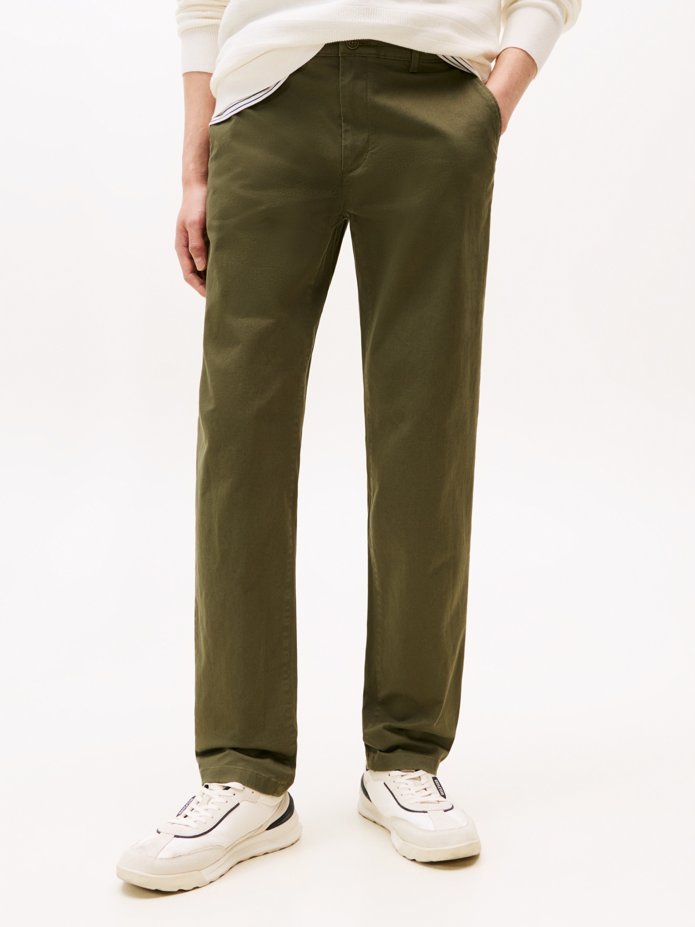 Tommy Hilfiger Chinohose »CORE DENTON ESSENTI« Gerades Bein, Schlichte Optik