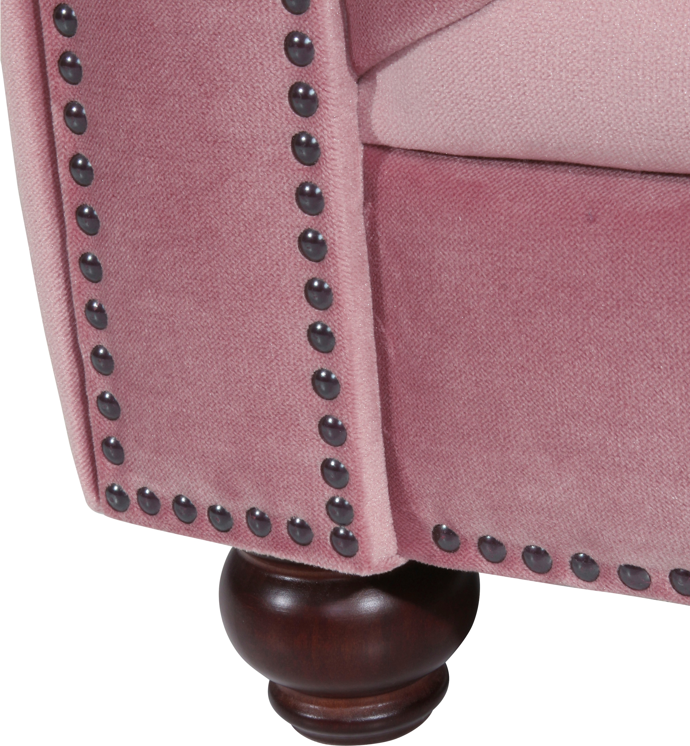 Max Winzer® Polstergarnitur »Old England Chesterfield, hochwertig und elegant«, (3 tlg.), mit edler Knopfheftung, 3-tlg.