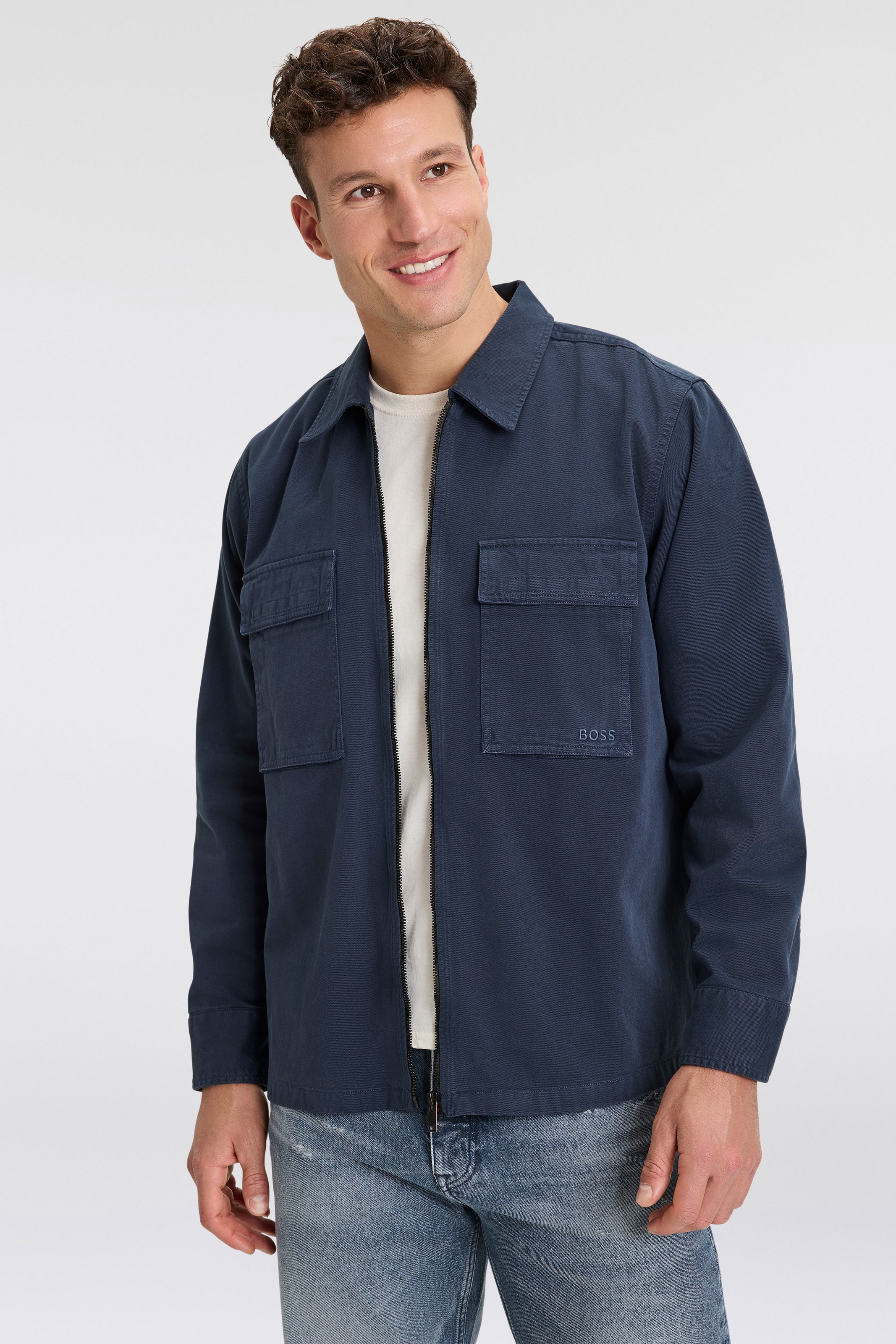 BOSS ORANGE Cargojacke »Lovel« mit aufgesetzten Taschen