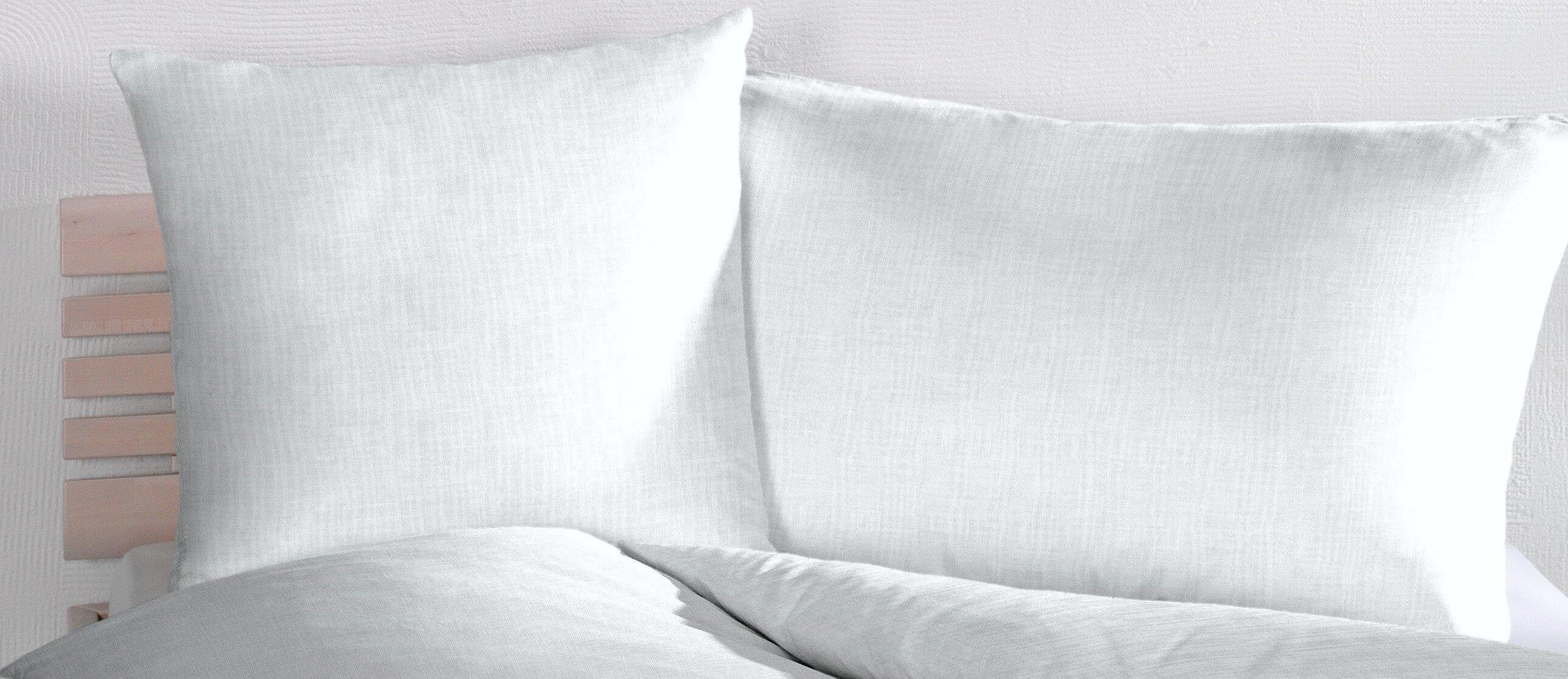 HOME FASHION Bettwäsche »Uni-Halbleinen«