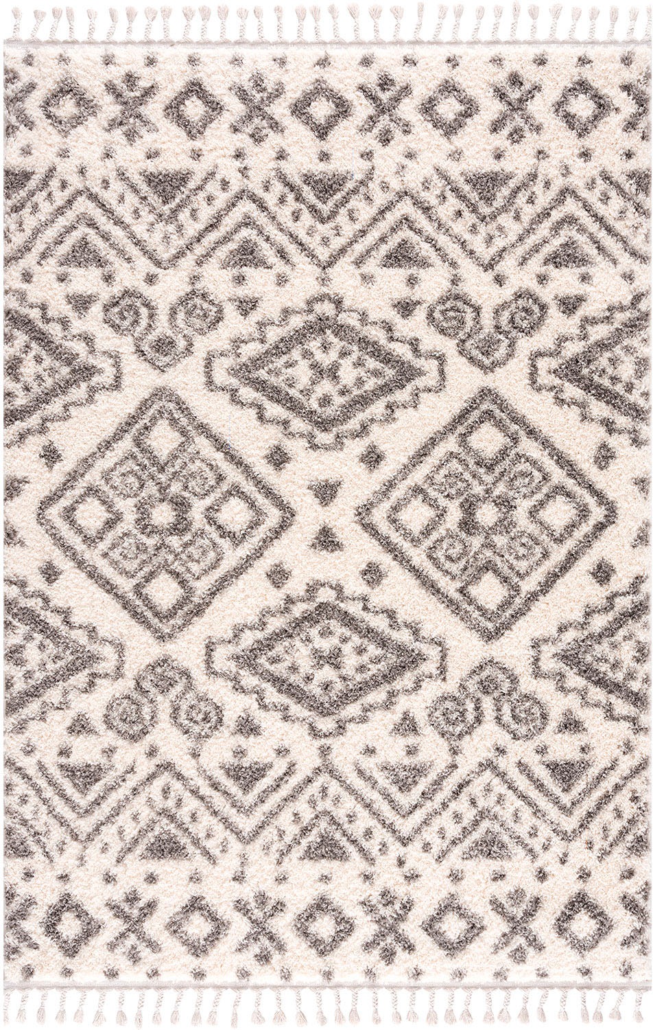 Carpet City Hochflor-Teppich »Pulpy 541«, rechteckig, 30 mm Höhe, besonders weich, mit Fransen, Ethno Look