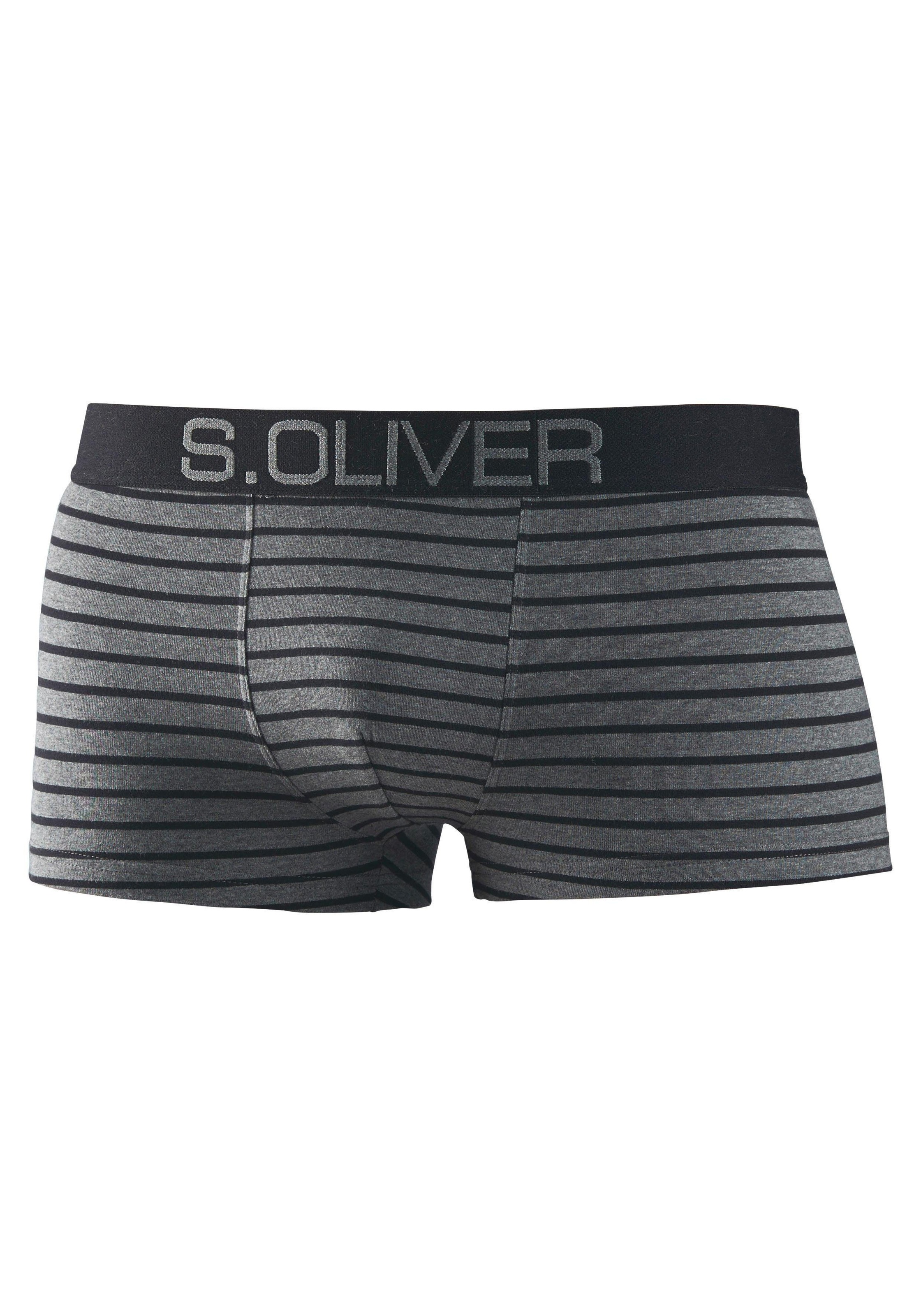 s.Oliver Boxershorts, (Packung, 4 St.), in Hipster-Form mit  kontrastfarbenem Webbund online kaufen | Jelmoli-Versand