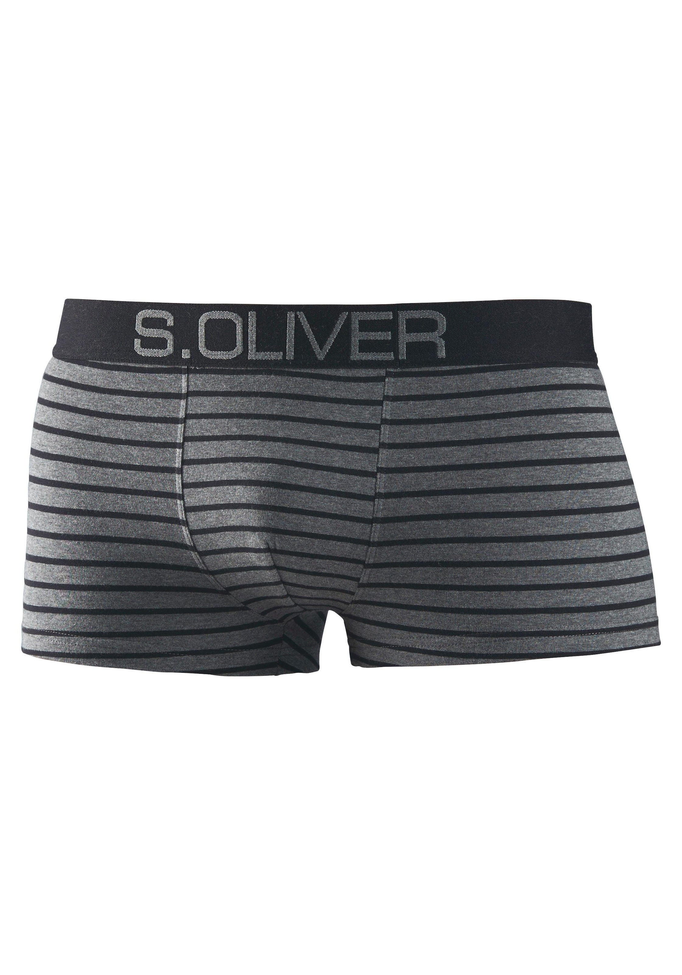 s.Oliver Hipster, (Packung, 4 St.), knapp sitzende Boxershorts für Herren aus Baumwoll-Mix