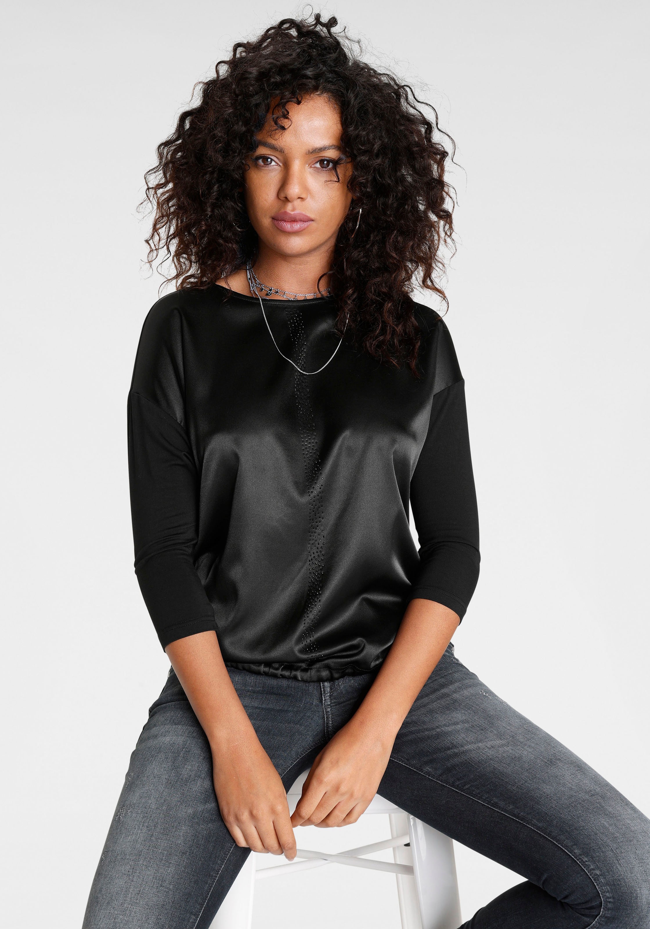 Laura Scott Shirtbluse, mit dezenten Glitzersteinen - NEUE KOLLEKTION kaufen