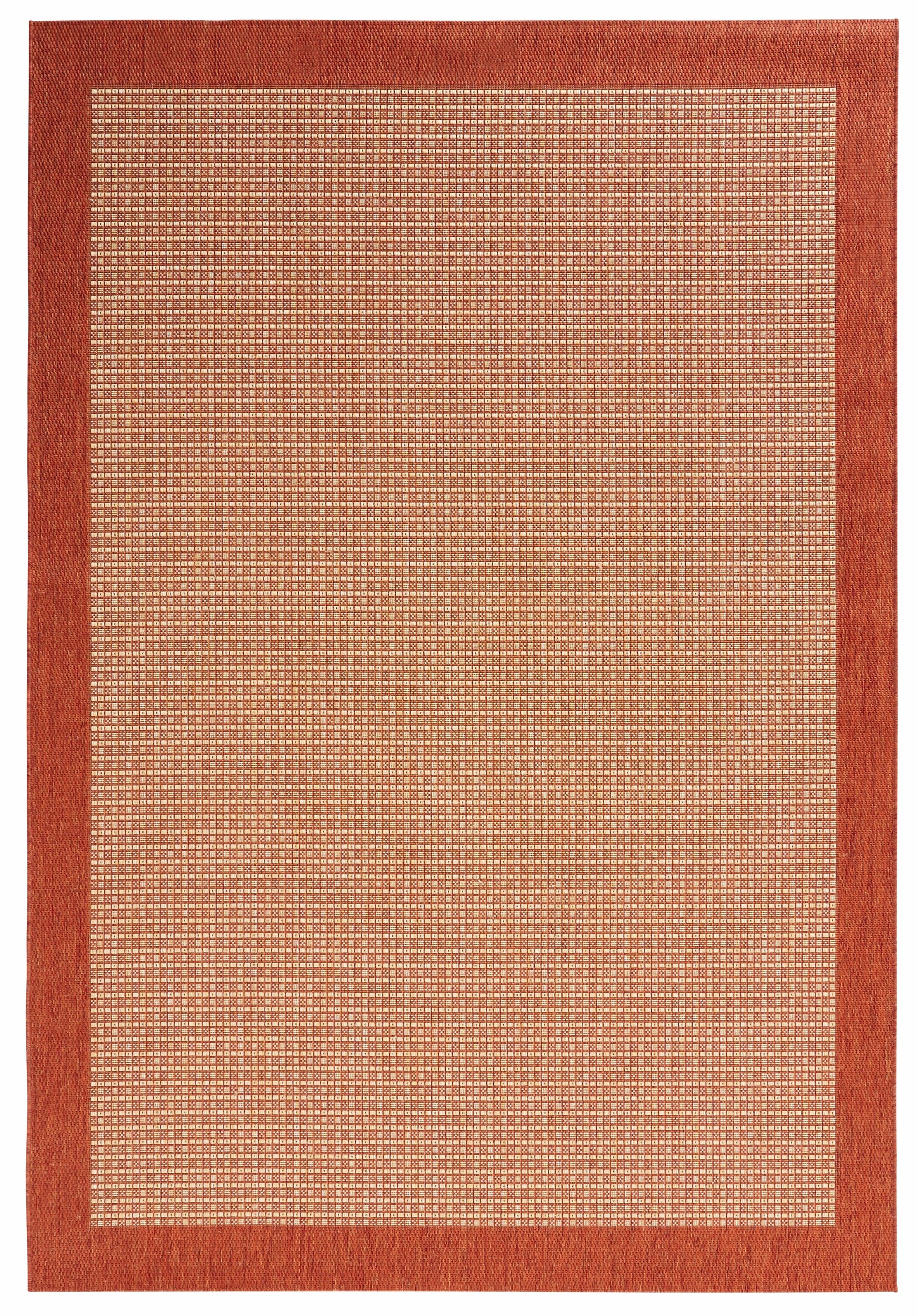 HANSE Home Teppich »Simple«, rechteckig, 8 mm Höhe, Flachgewebe Indoor, Sisal Optik, Bordüren Design, Robust, Pflegeleicht