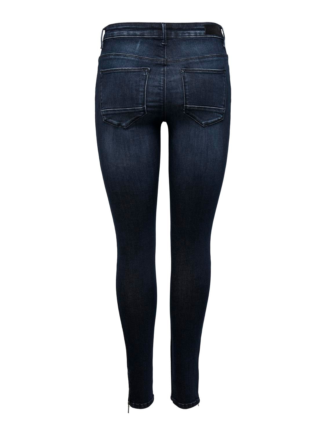ONLY Skinny-fit-Jeans »ONLKENDELL LIFE REG SK ANKLE«, mit Zipper am Saum