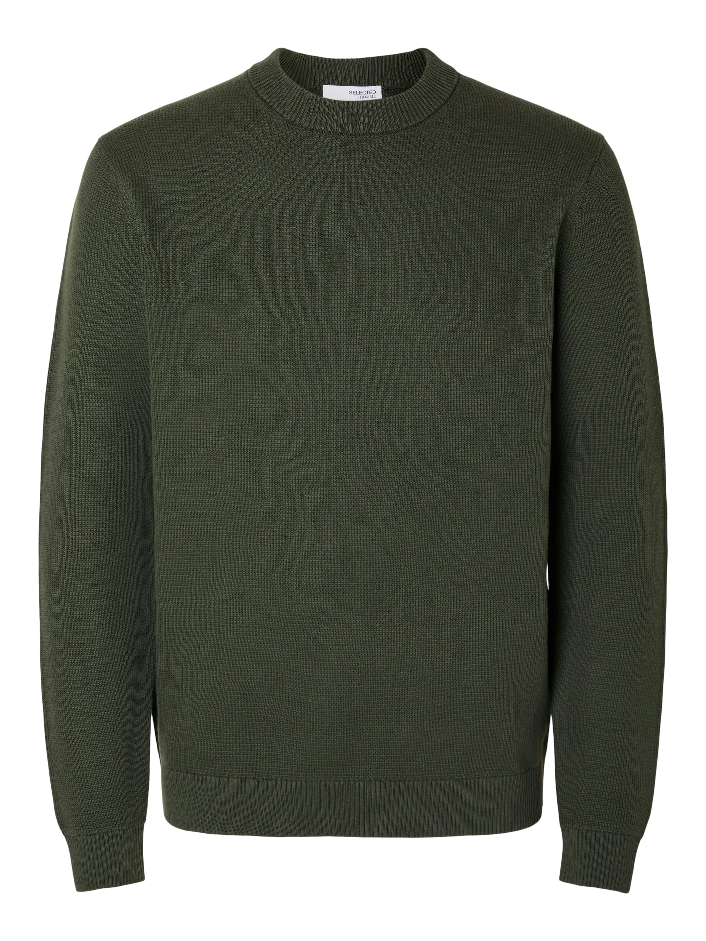 SELECTED HOMME Rundhalspullover »SLHDANE LS KNIT STRUCTURE CREW NECK NOOS«