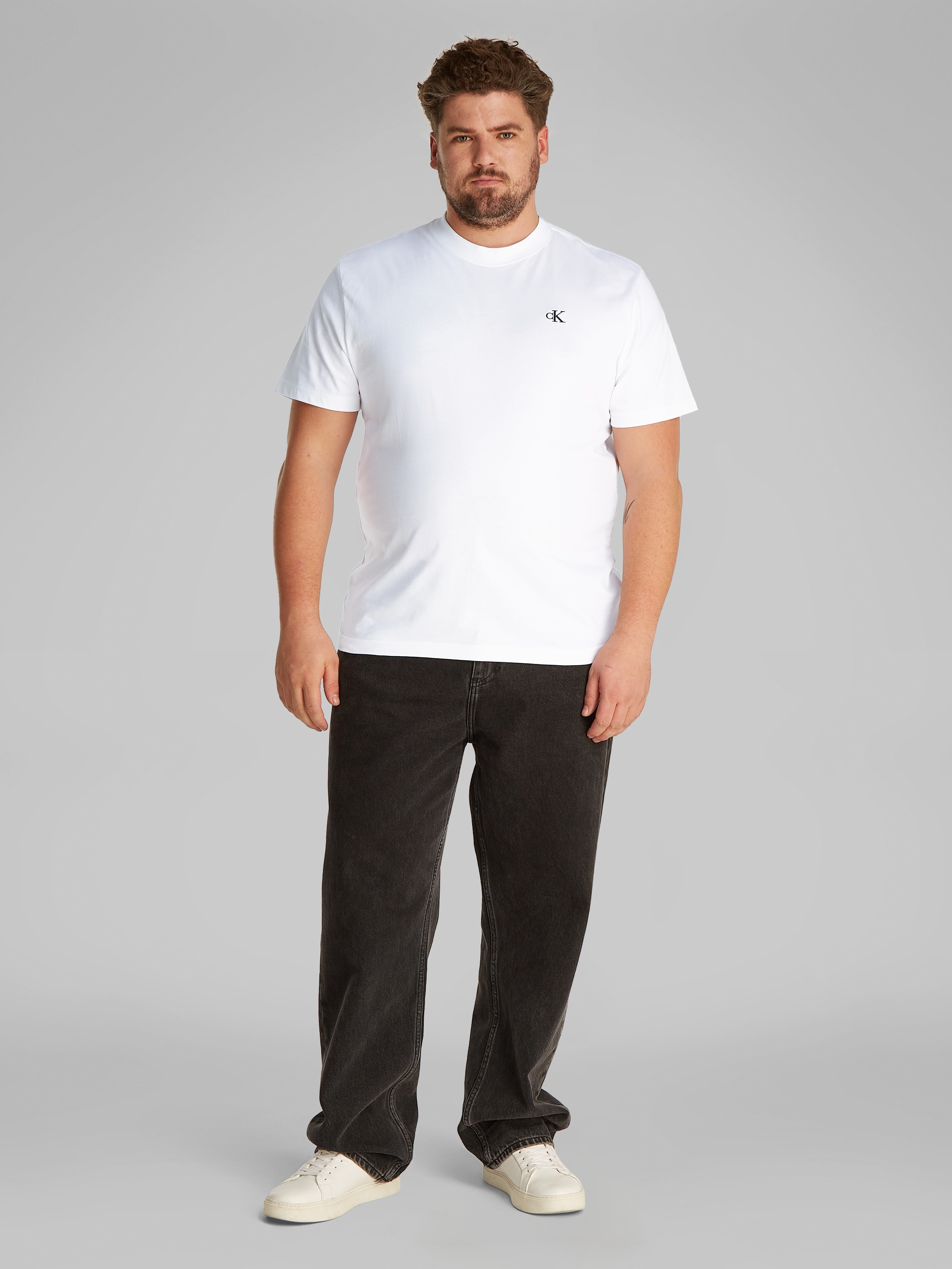 Calvin Klein Jeans Plus T-Shirt »PLUS SERIF FONT GRAPHIC TEE«, in grossen Grössen