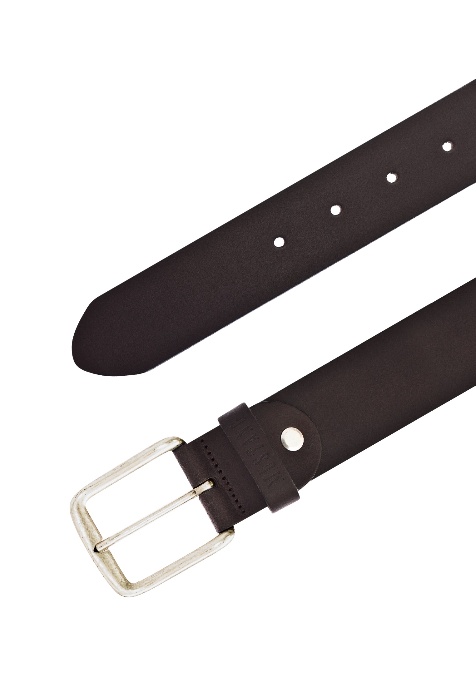 MUSTANG Ledergürtel, Klassische Dornschliesse in leichter Used-Optik, 4 cm
