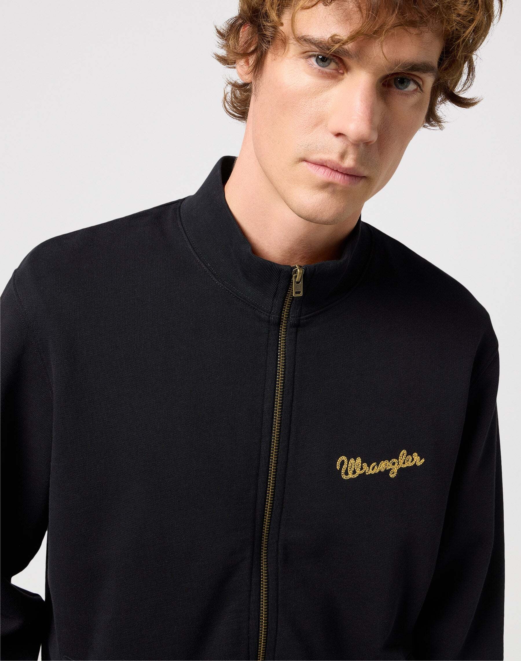 Wrangler Sweatjacke »WRANGLER Sweatshirts Funnel Neck Zip«