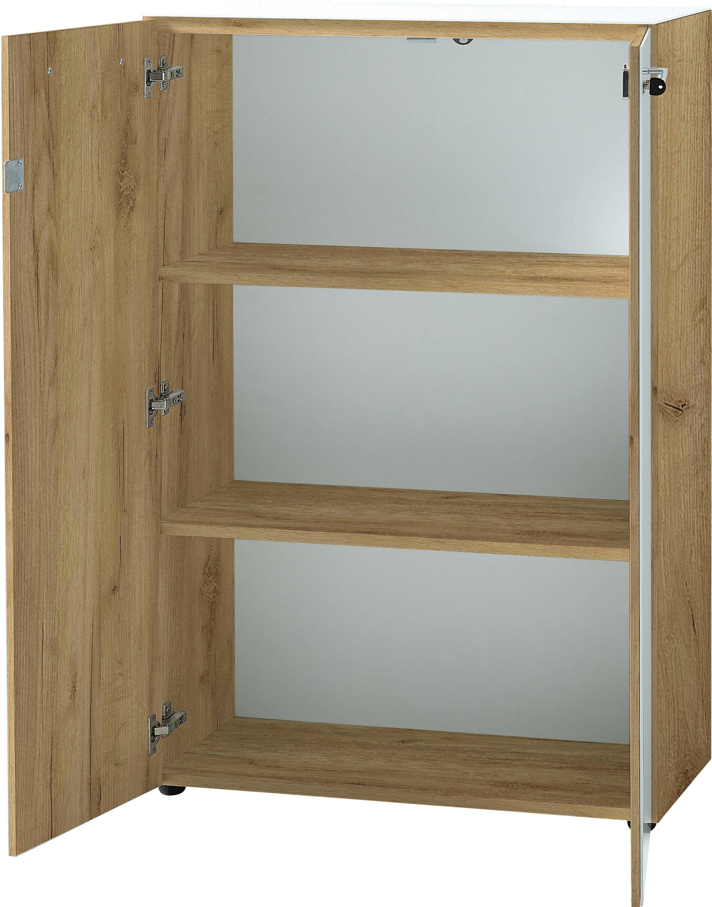 GERMANIA Aktenschrank »GW-Monteria«, (in 2 Höhen), Türen mit Glas-Auflage, abschliessbar, Breite 80 cm, Made in Germany