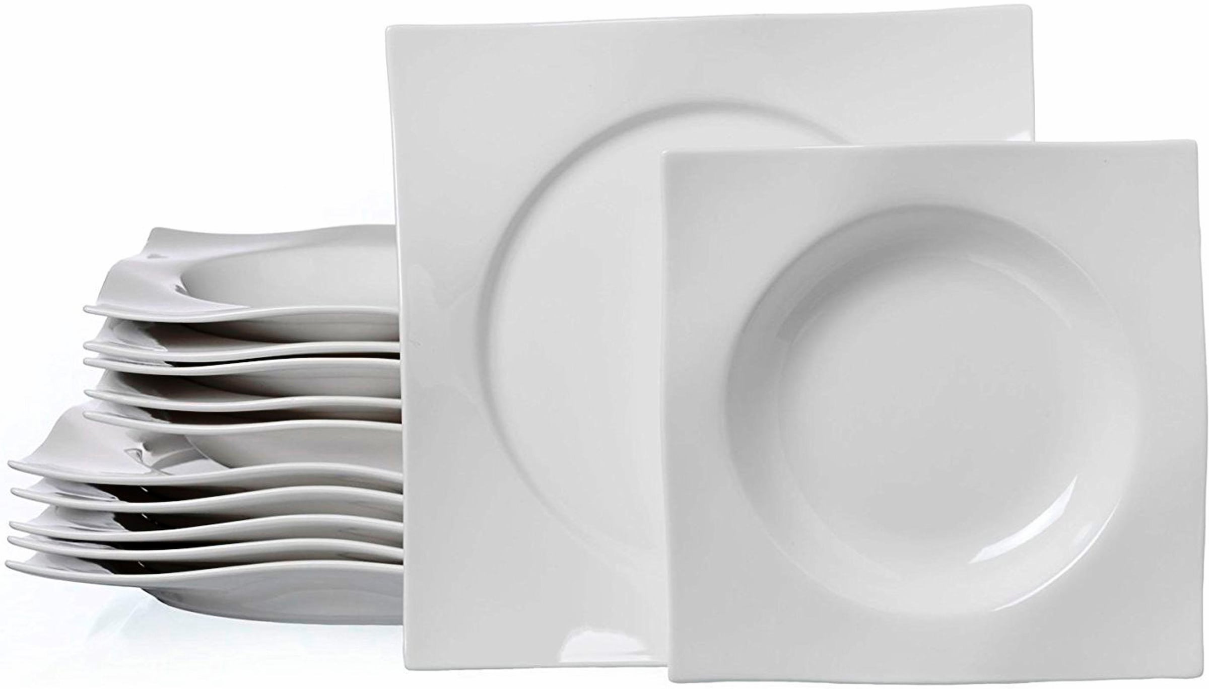 ❤ Ritzenhoff & Breker Tafelservice »Geschirr-Set Sinfonia«, (Set, 12 tlg.), Teller  Set, weiss, Made in Germany, 12 Teile, für 6 Personen bestellen im  Jelmoli-Online Shop