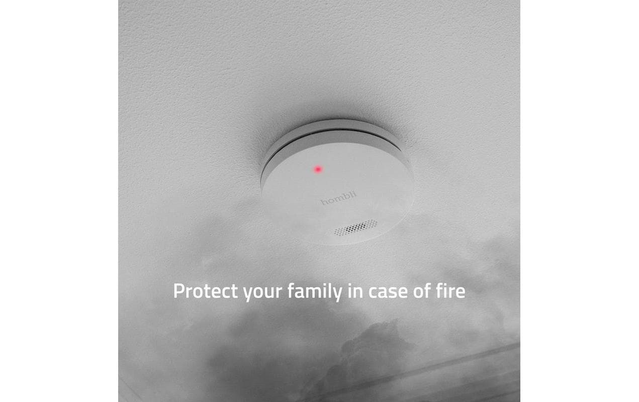 Smart-Home-Steuerelement »hombli Smart Smoke Detector 85 dB Weiss«
