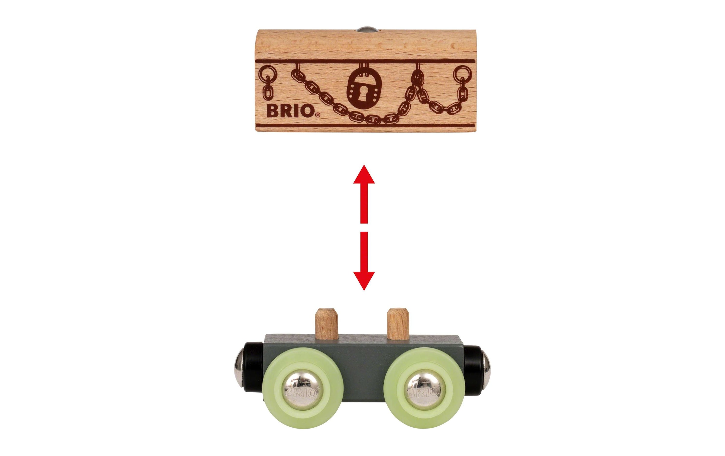BRIO® Spielzeug-Eisenbahn »Geisterzug Glow«