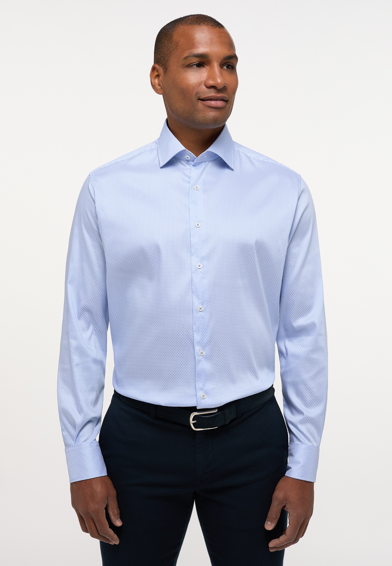 Eterna Langarmhemd »MODERN FIT« EASY IRON (bügelleicht)