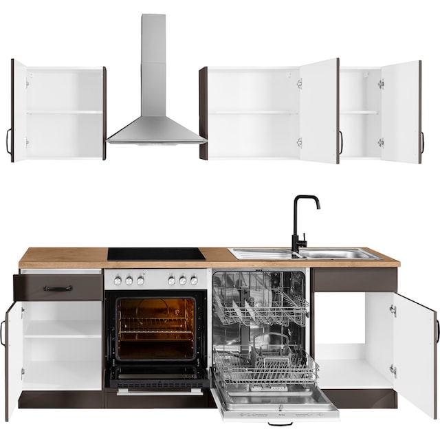 ❤ wiho Küchen Küchenzeile »Erla«, ohne E-Geräte, Breite 220 cm kaufen im  Jelmoli-Online Shop