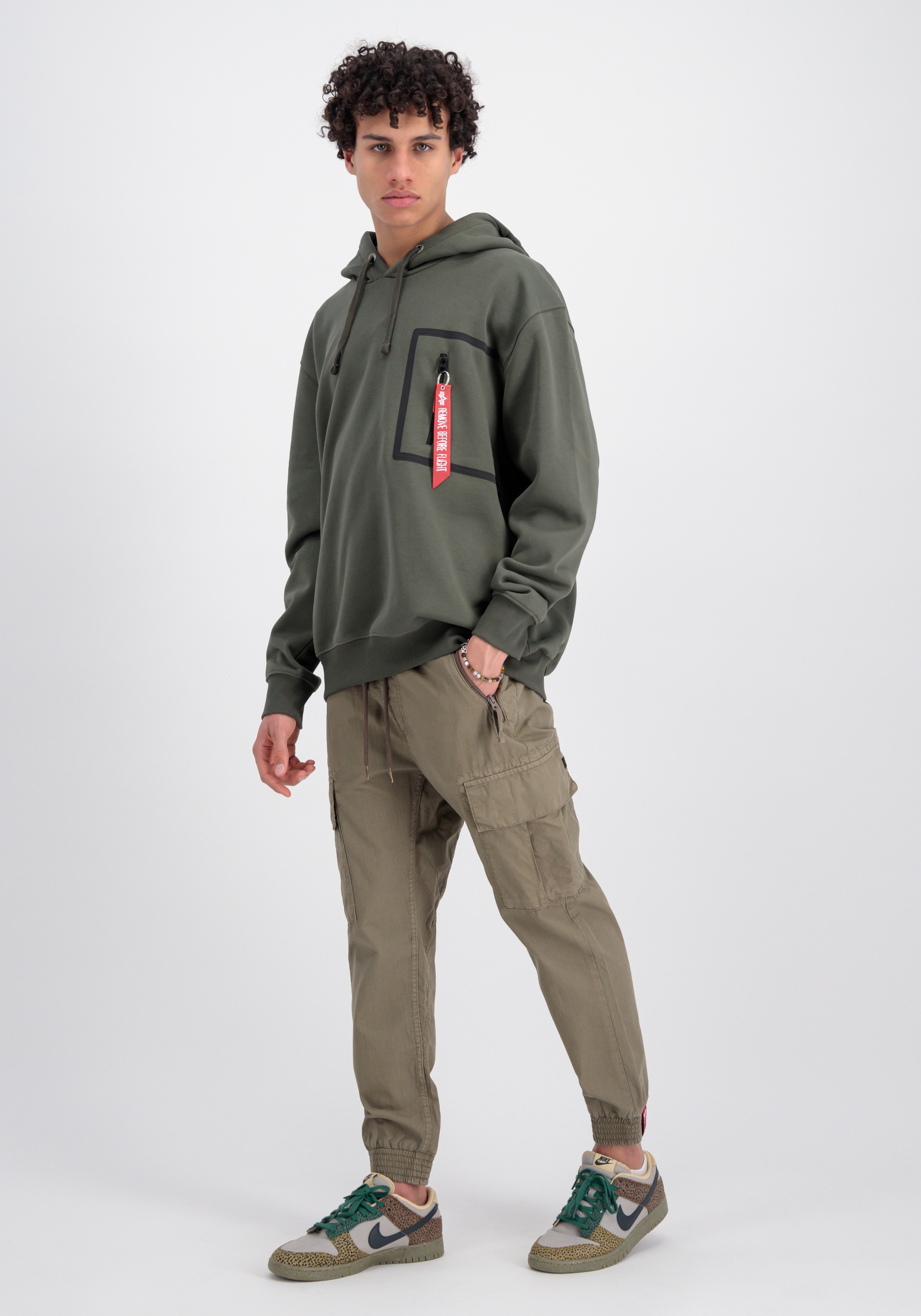 Alpha Industries Hoodie »Alpha Industries Men - Hoodies Taped Pocket Hoodie«