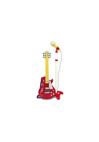 Bontempi Spielzeug-Musikinstrument »Rockgitarre mit Standmikrofon Rot« kaufen