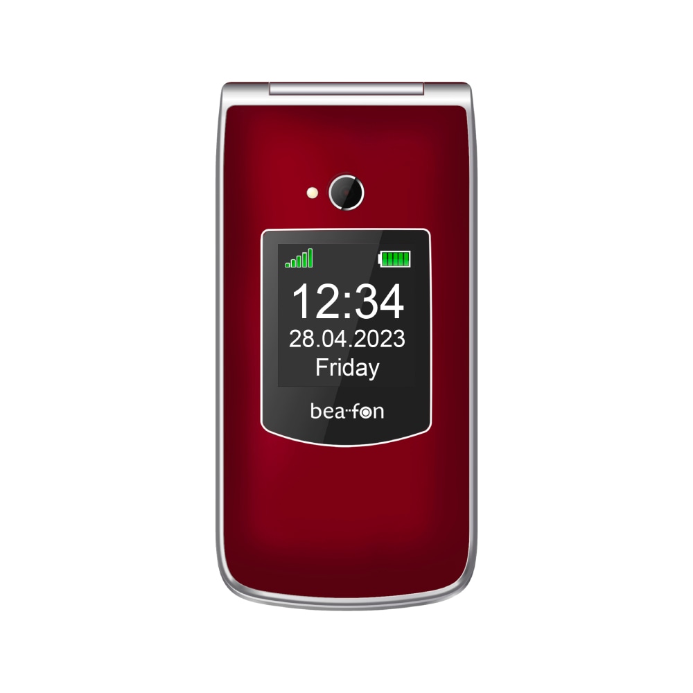 Beafon Klapphandy »SL605«, Rot/Silber