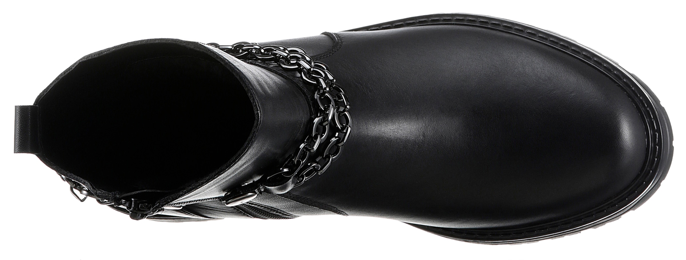 Remonte Stiefelette »Elisabeth Hurley-Collection«, Blockabsatz, Bikerboots, Chunky-Boots mit Innenreissverschluss