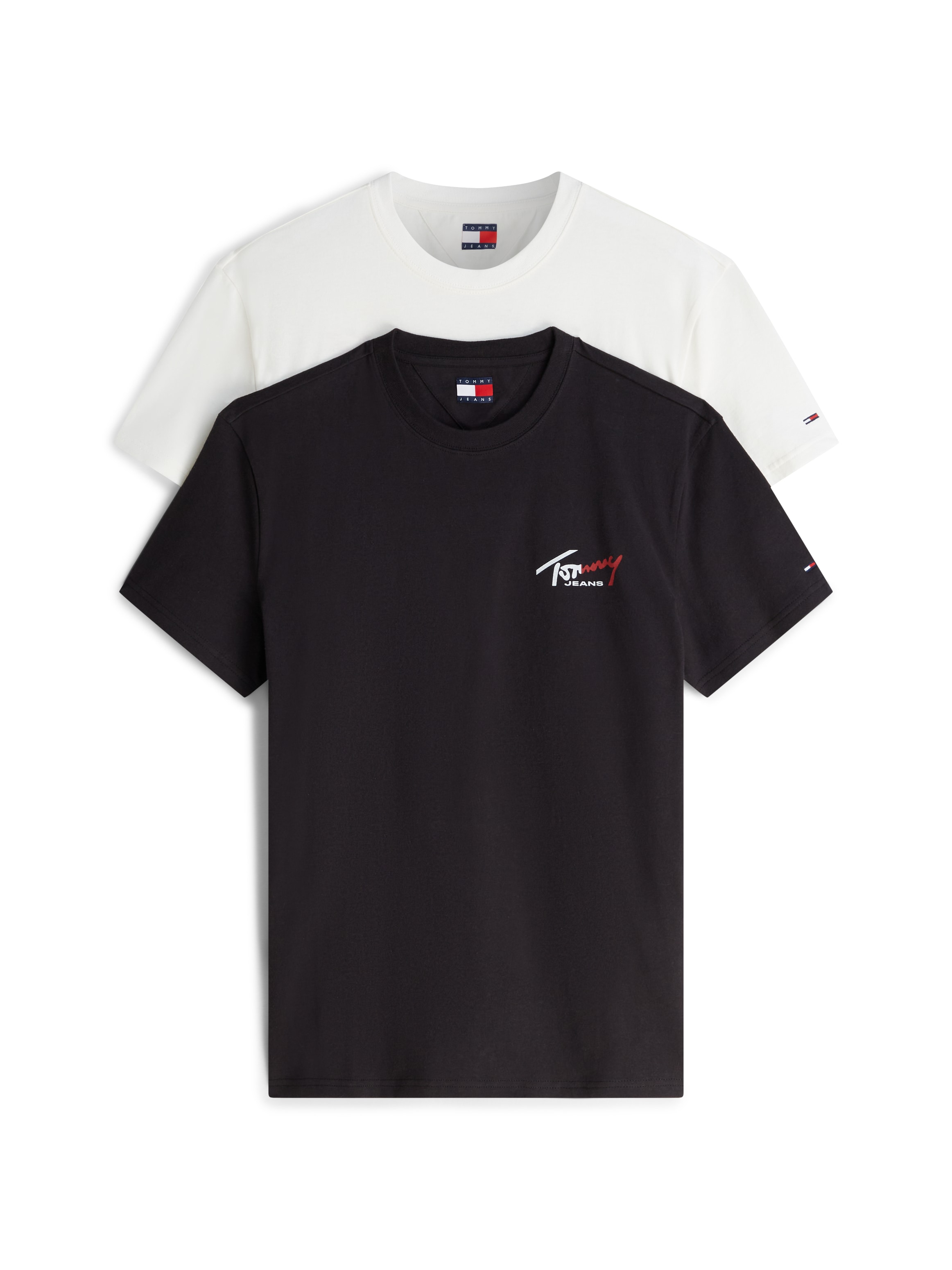 Tommy Jeans T-Shirt "TJM REGULAR SIGNATURE 2PACK" Packung, 2 grosser Rückenprint