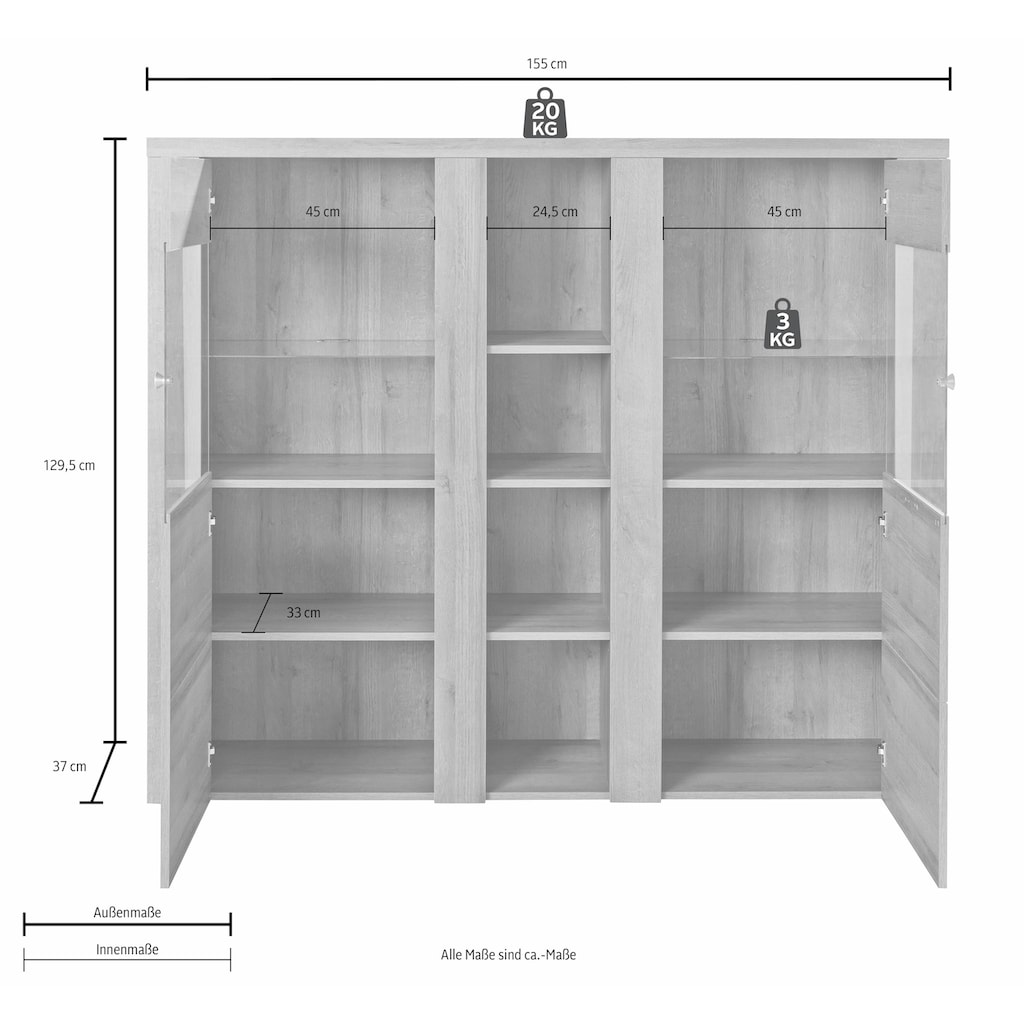 Helvetia Highboard »Larona«