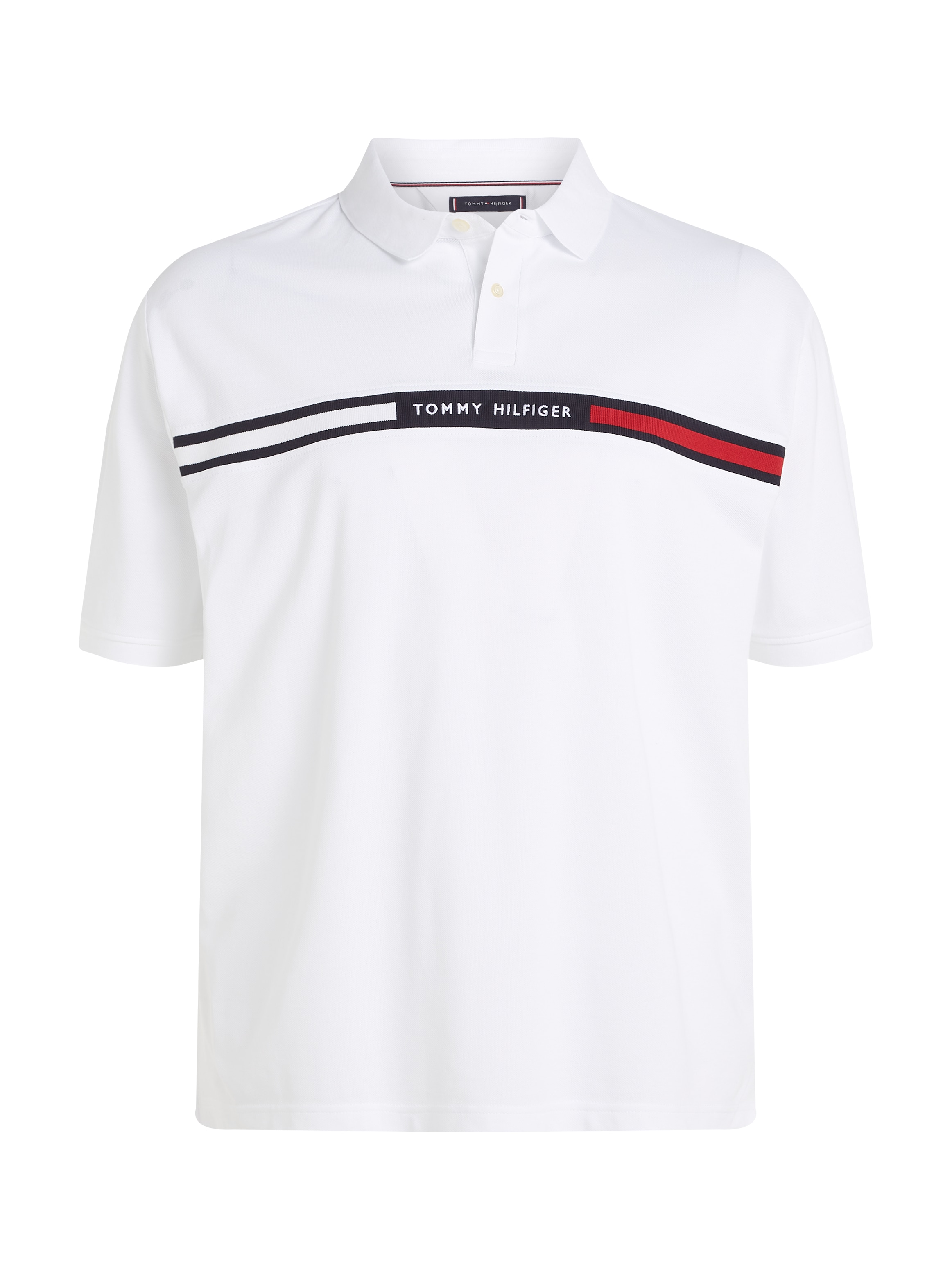 Tommy Hilfiger Big & Tall Poloshirt »BT-HILFIGER CHEST INSERT REG -B«, in Grossen Grössen, Logostickerei