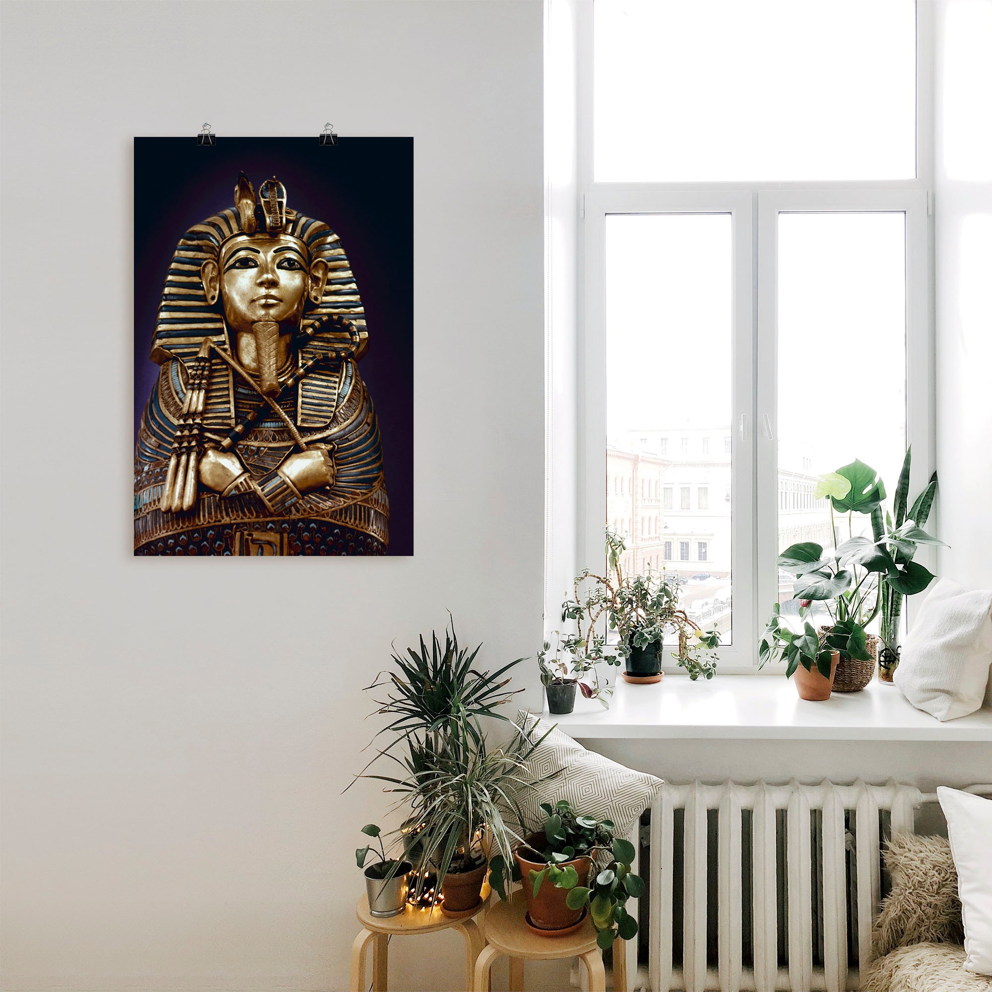 Artland Wandbild "Grabbüste von König Tutanchamun" Menschen 1 Stk. tlg. als Leinwandbild, Poster in verschied. Größen