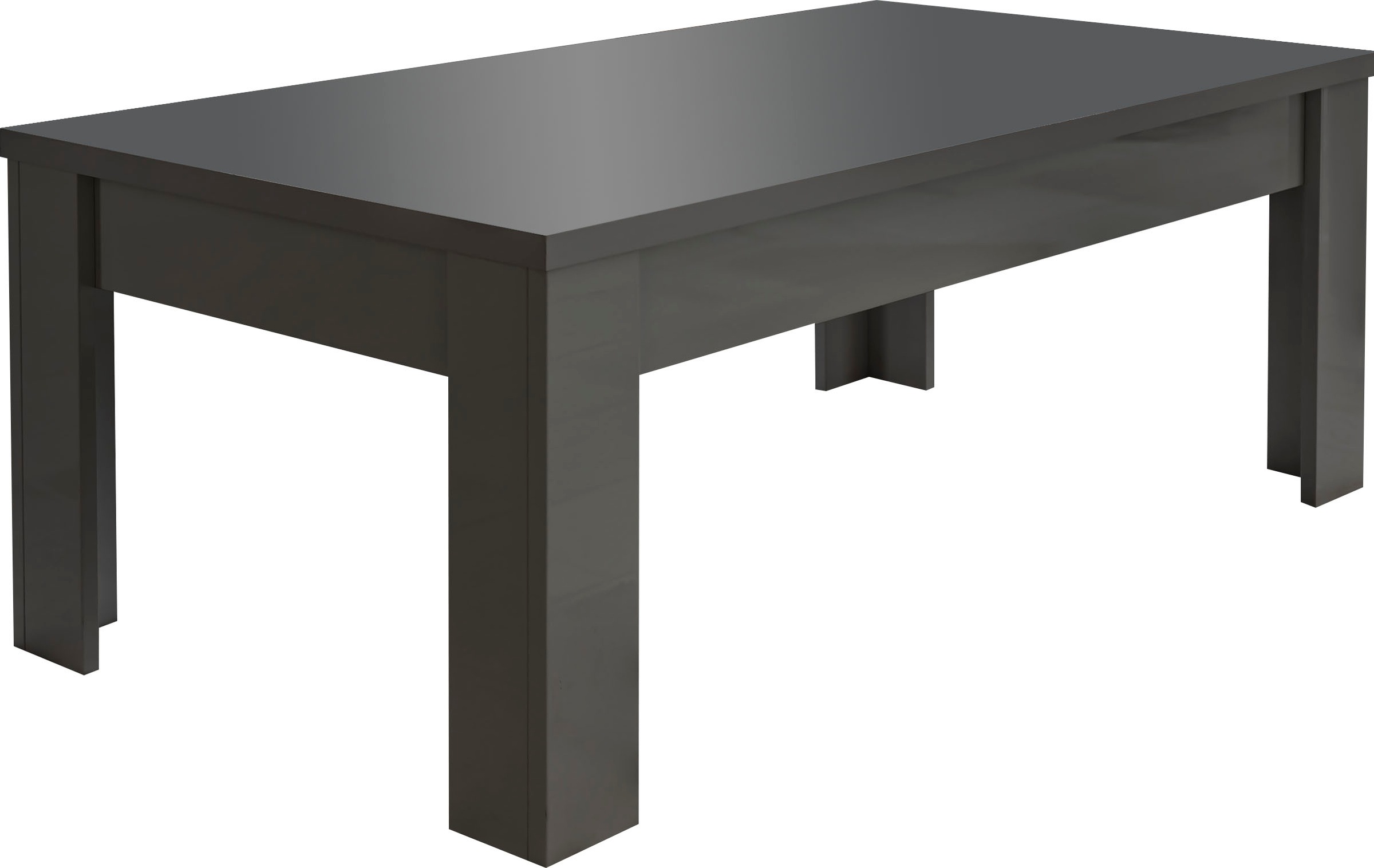 Home affaire Couchtisch "Dama 122 x 65 cm, Wohnzimmertisch mit Winkelfuß" Sofatisch, rechteckig, Tischplattenstärke 22 mm