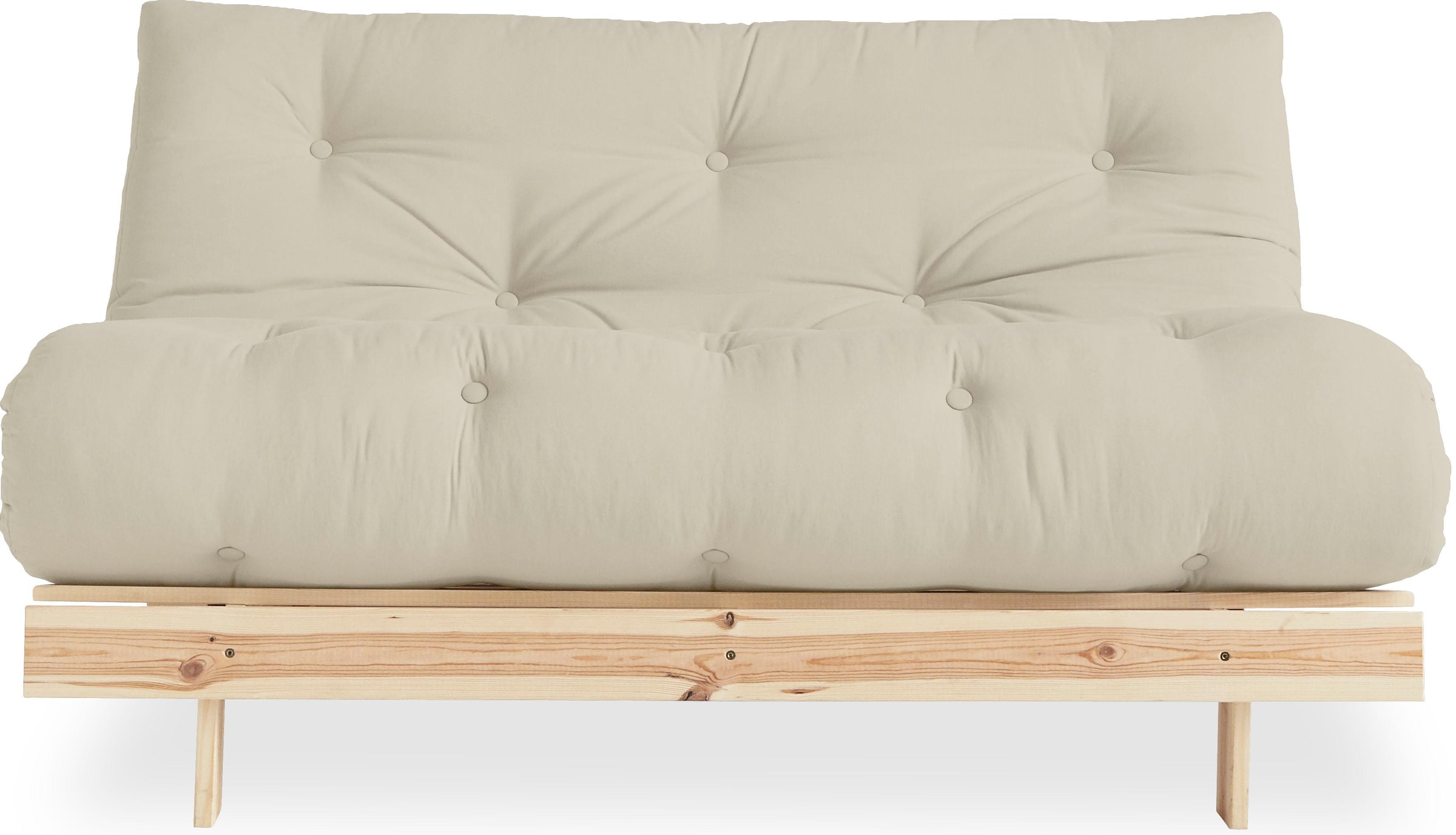 Karup Design Daybett "Roots Sofa Bed, Schlafsofa, Bettfunktion, FSC-Massivholz" Inkl. Futonmatratze, Made in Europe, langlebig, B: 140 oder 160 cm