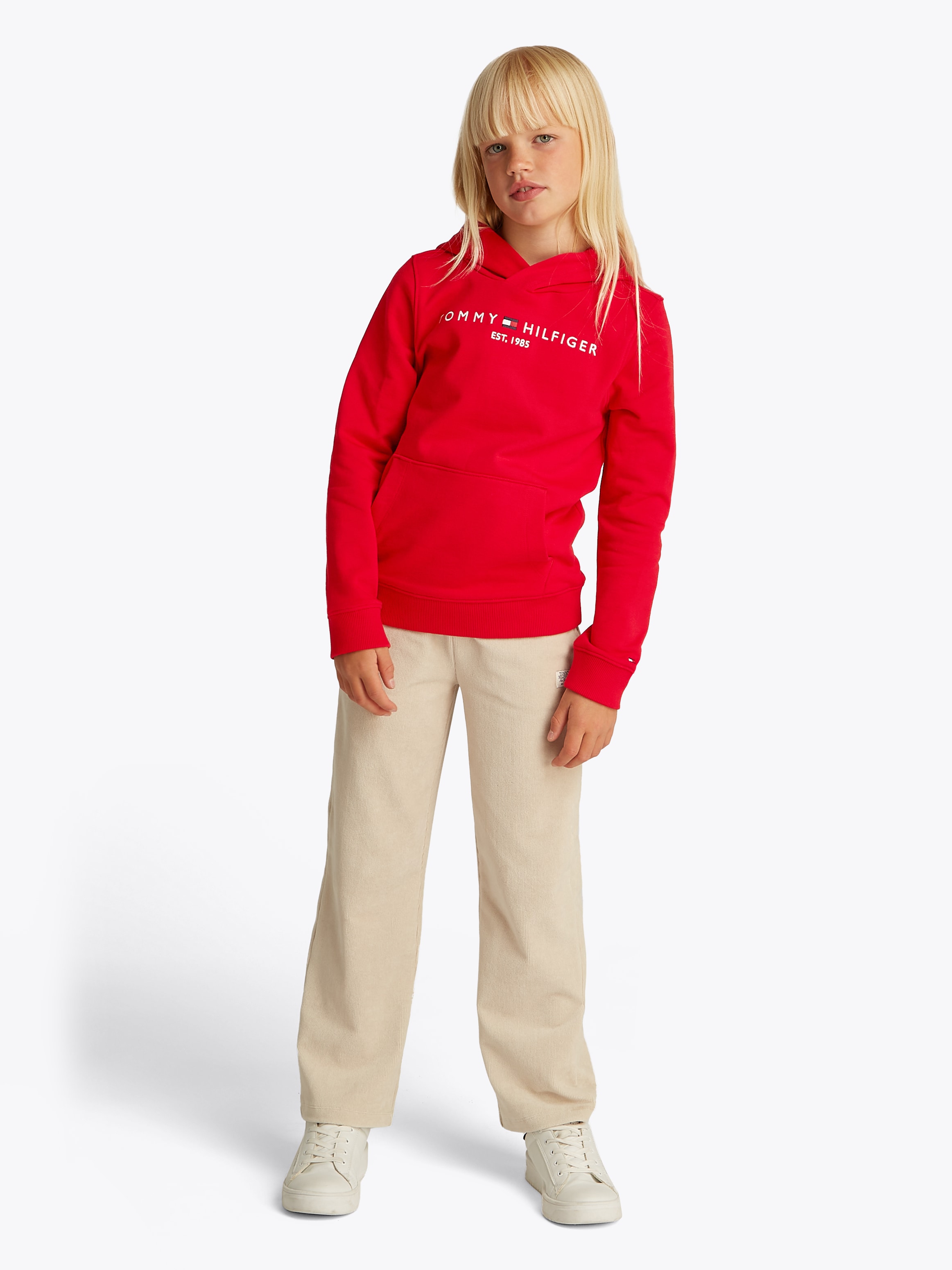 Tommy Hilfiger Kapuzensweatshirt »U ESSENTIAL HOODIE«, mit Logo-Stickerei und Schriftzug