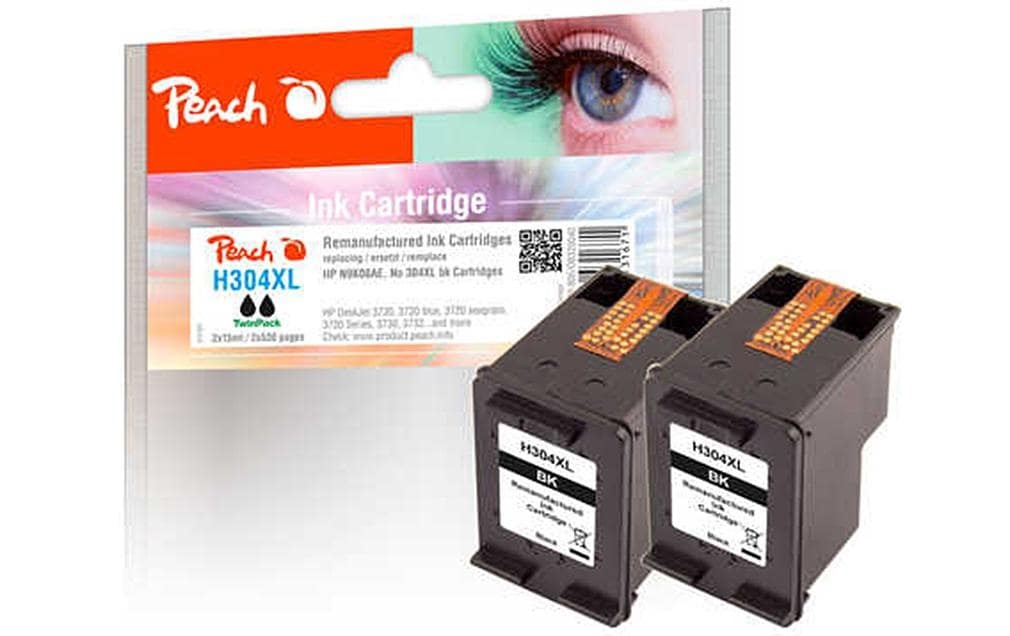 Tintenpatrone »HP Nr. 304XL (N9K08AE) 2x Black«, (2 St.)