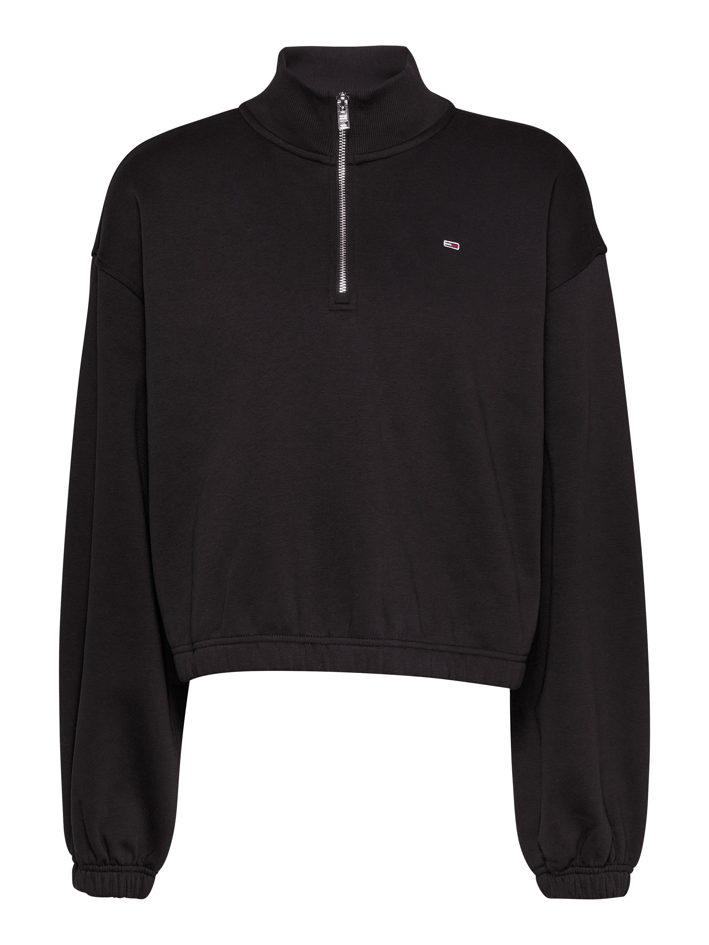 Tommy Jeans Sweatshirt »TJW CRP 1/4 ZIP CREW«, mit Logostickerei