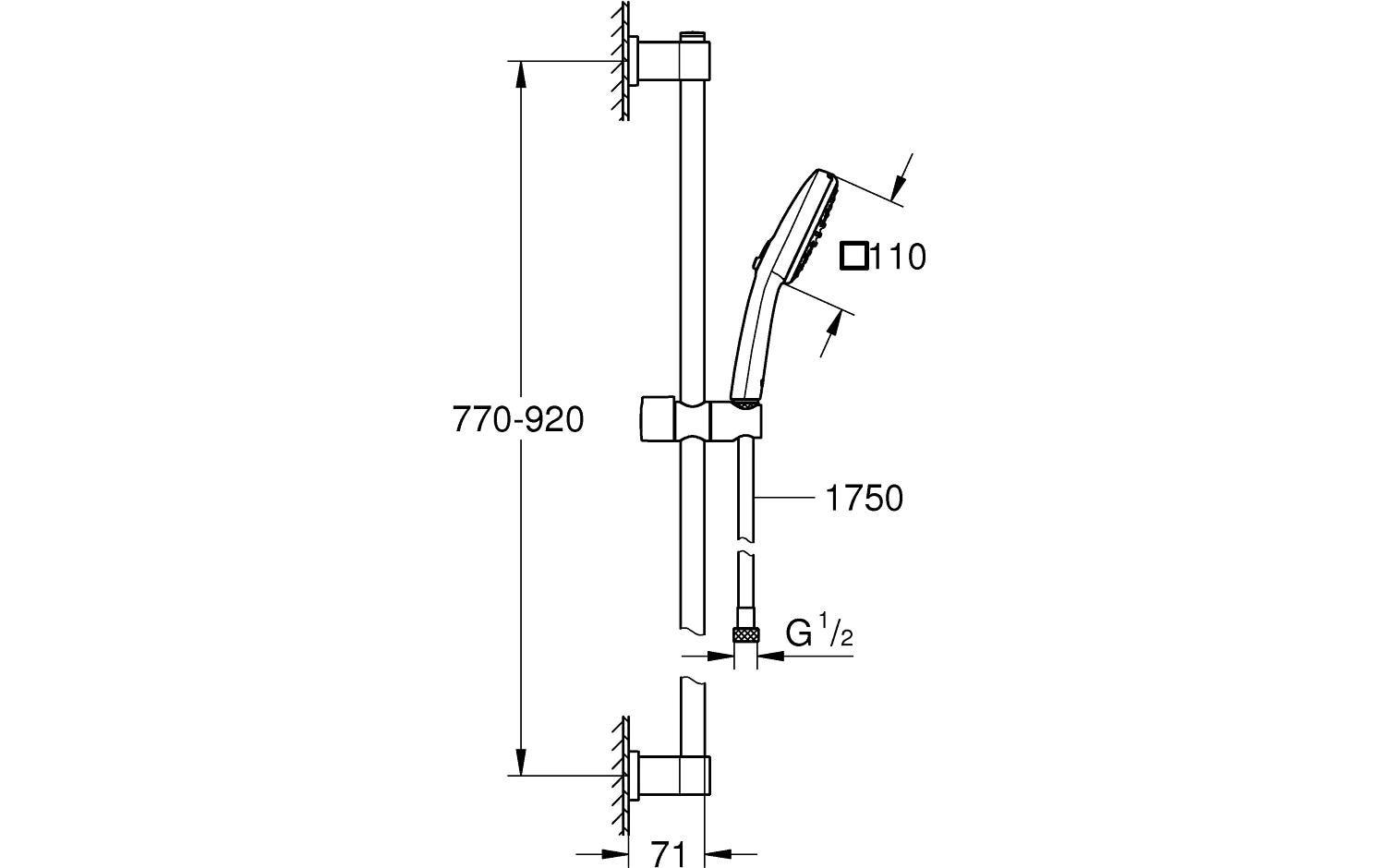 Grohe Duschsystem »Comfort 110«