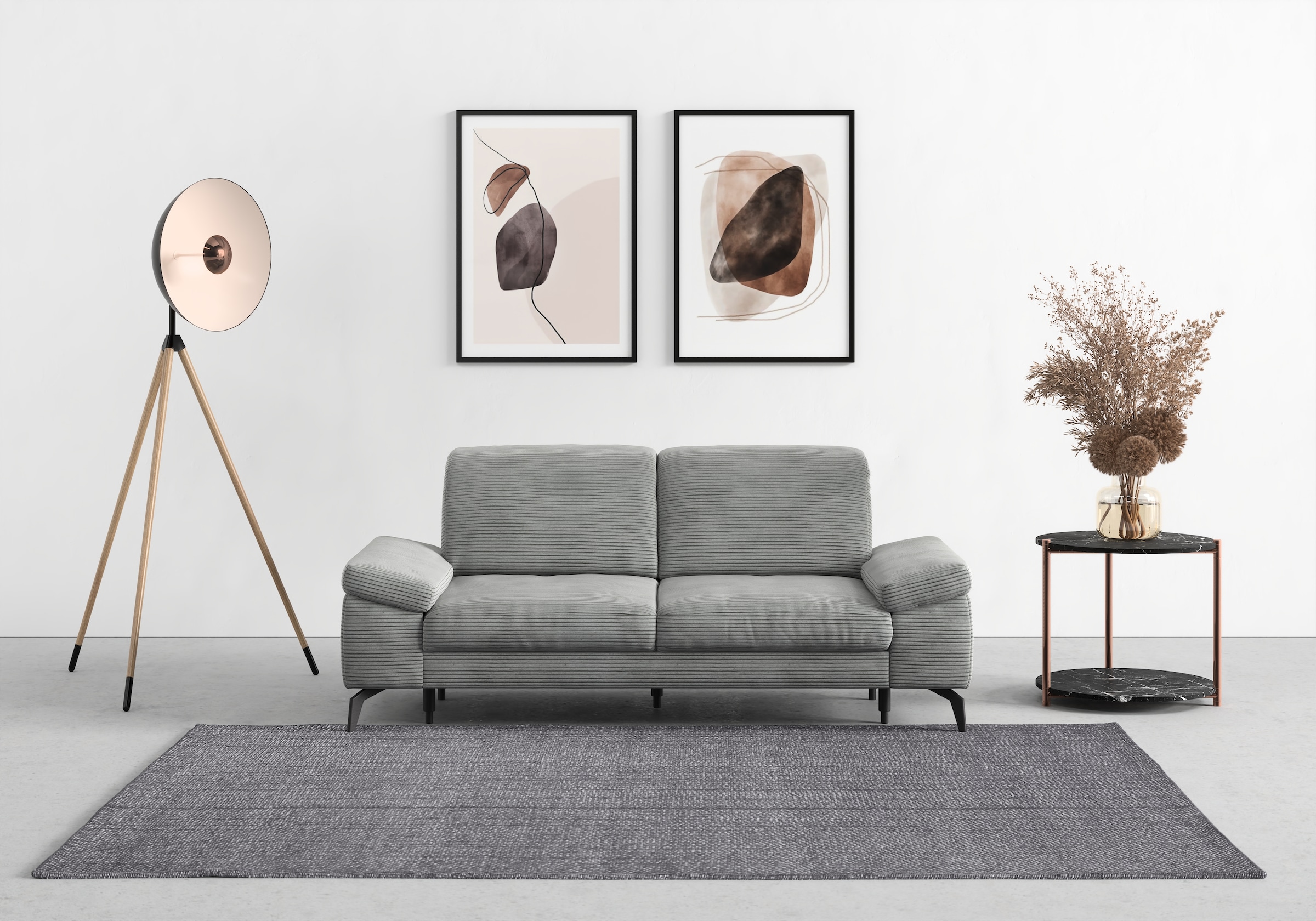 sit&more 2,5-Sitzer "Cabana" Breite 211 cm, mit oder ohne Sitztiefen-, und Kopfteilfunktion