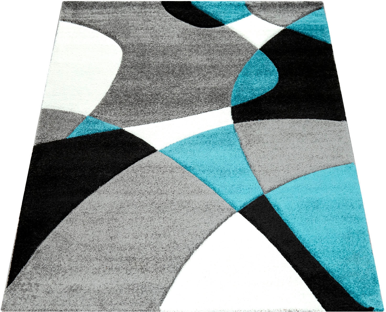 Paco Home Teppich »Diamond 664«, rechteckig, 18 mm Höhe, 3D-Design, Kurzflor, 3D-Design, modernes geometrisches Muster