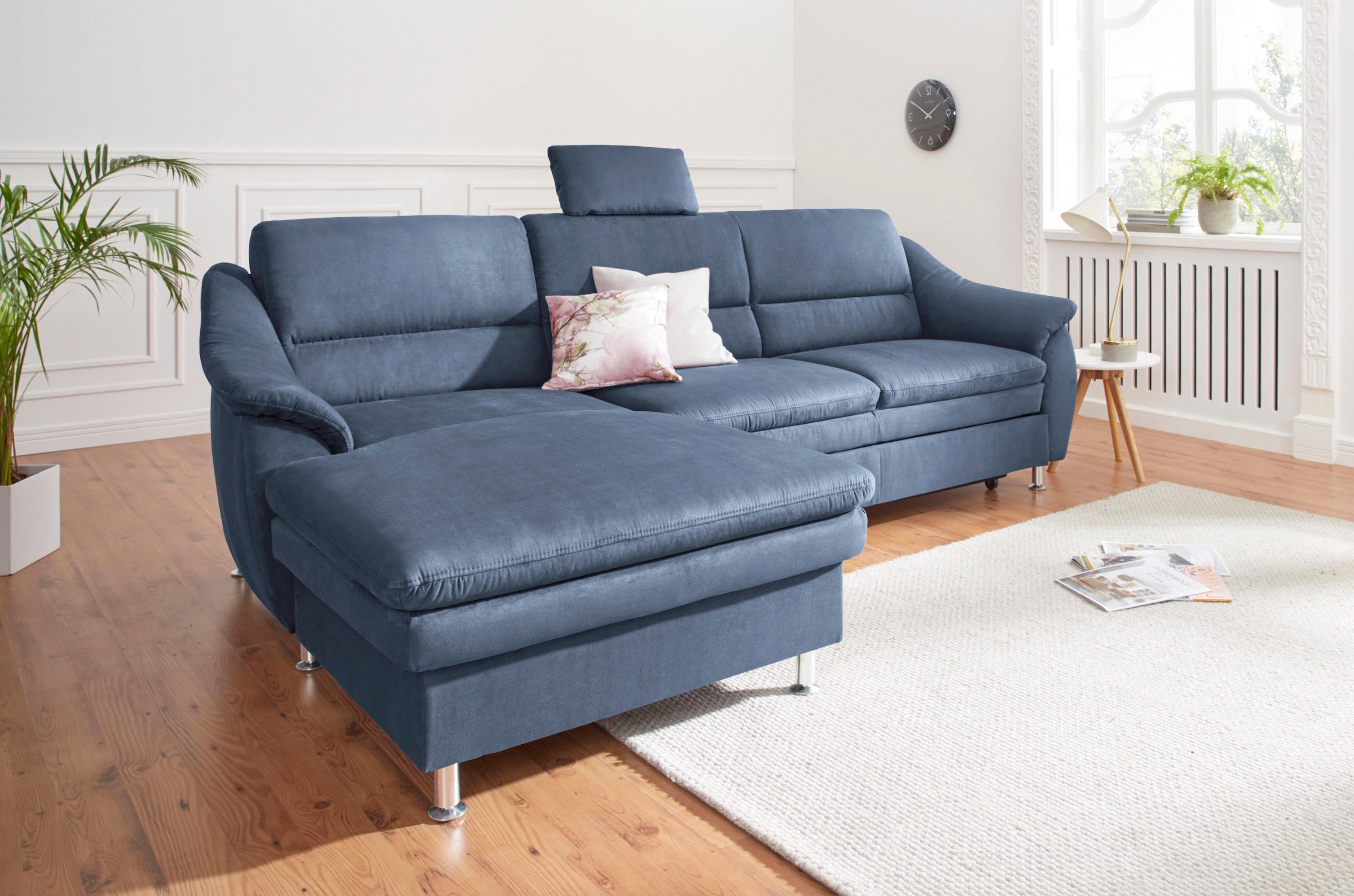 sit&more Ecksofa »Cardoso L-Form«, mit Federkern, wahlweise mit Bettfunktion