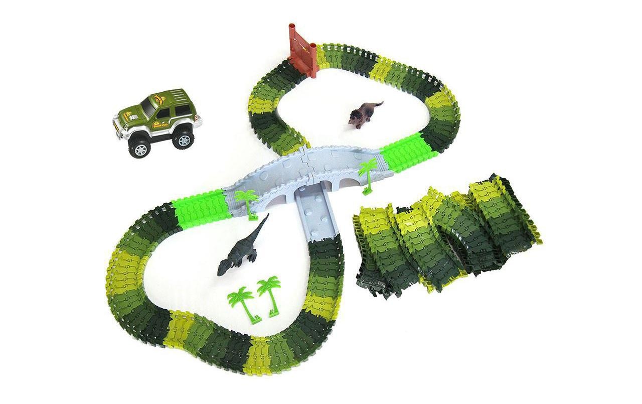 Amewi Autorennbahn »Magic Traxx Dino-Park Mini Set mit Brücke«