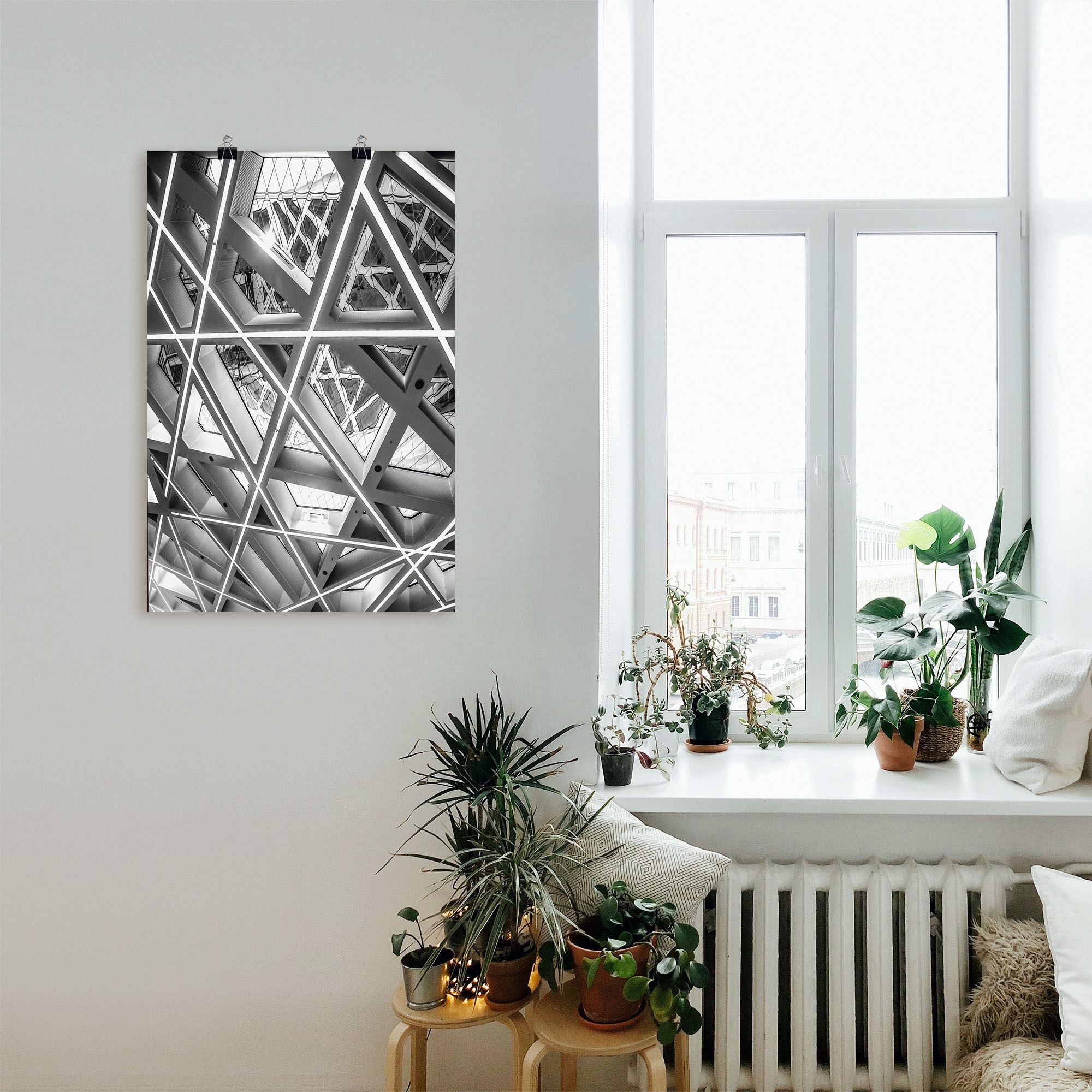 Artland Poster »Waben«, Elemente der Architektur, (1 St.), als Alubild, Leinwandbild, Wandaufkleber oder Poster in versch. Grössen