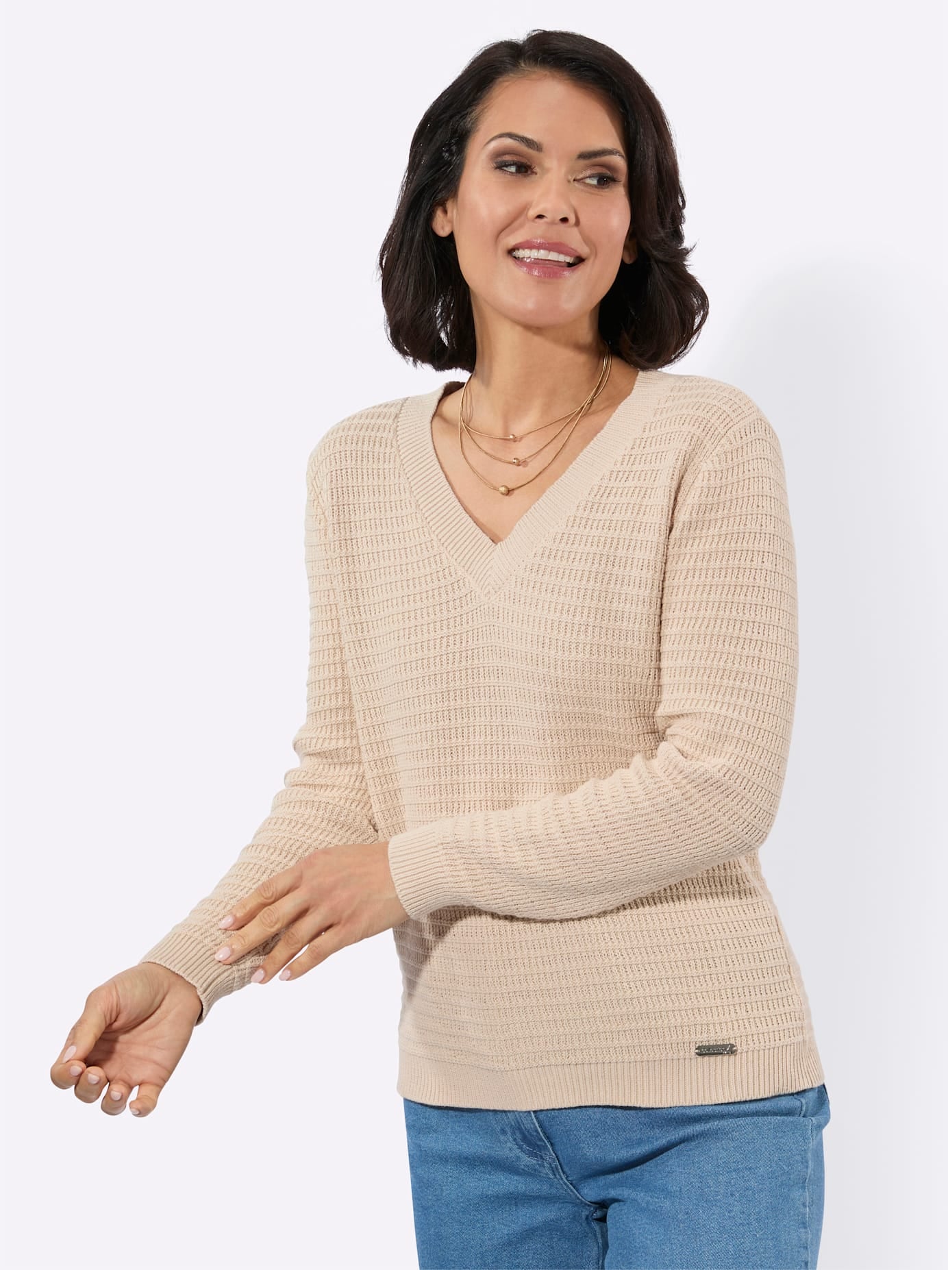 Casual Looks V-Ausschnitt-Pullover "V-Pullover"
