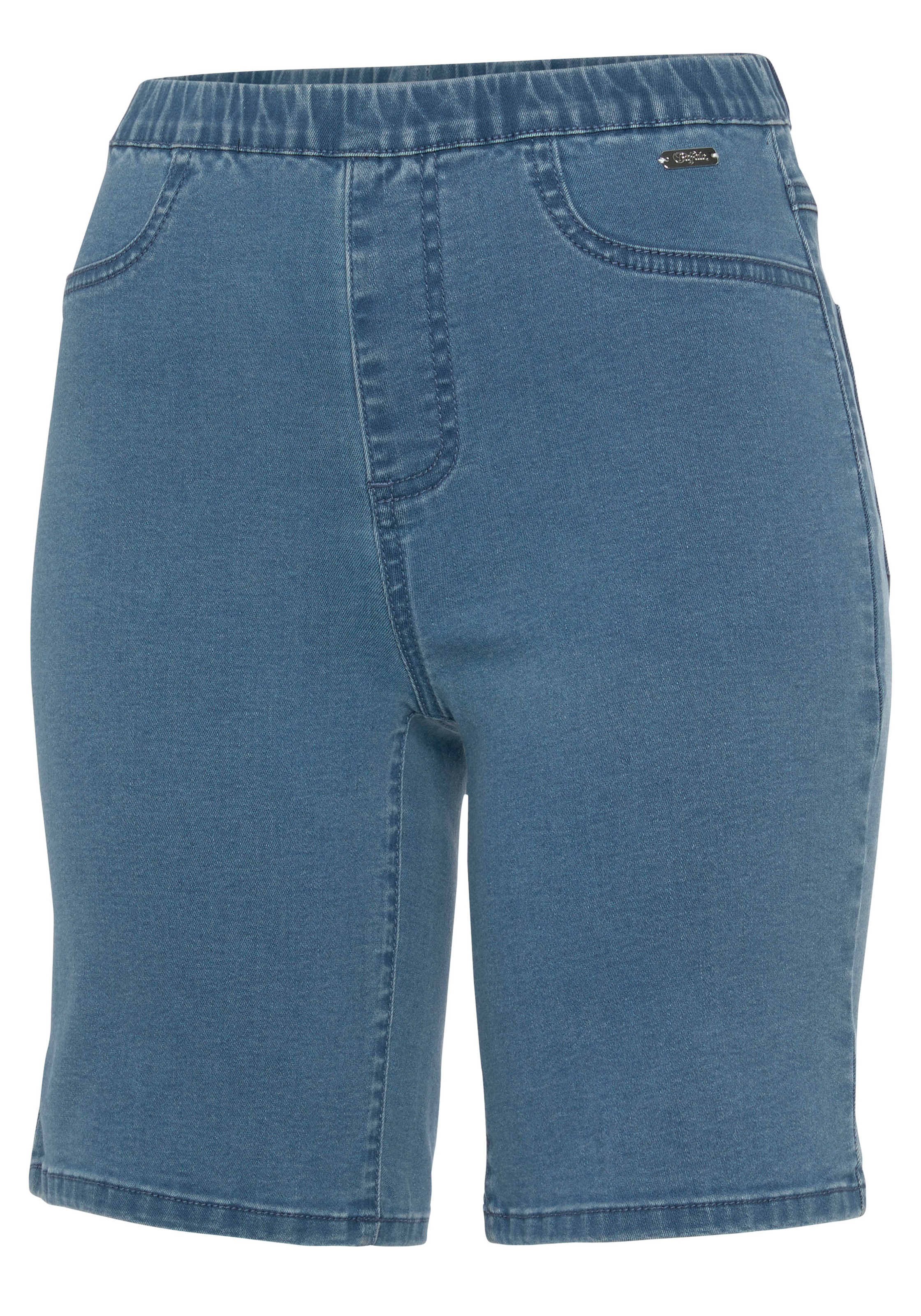 Buffalo Bermudas, im elastischem Denim mit zwei Gesässtaschen