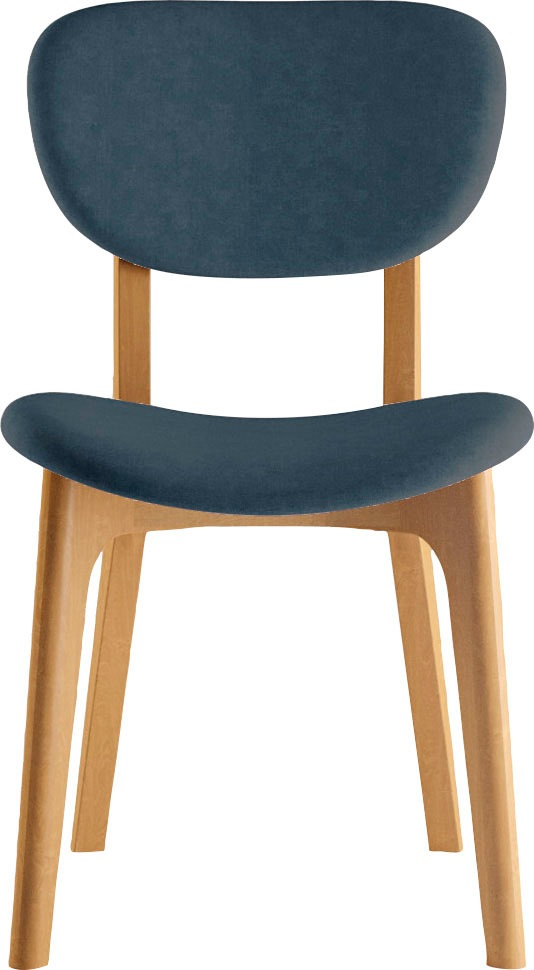 INOSIGN Stuhl »COZY Made in Italy«, (Set), 2 St., Microfaser, Gestell in Buche, Kirsch- oder Nussbaum, Massivholz, Design Stuhl