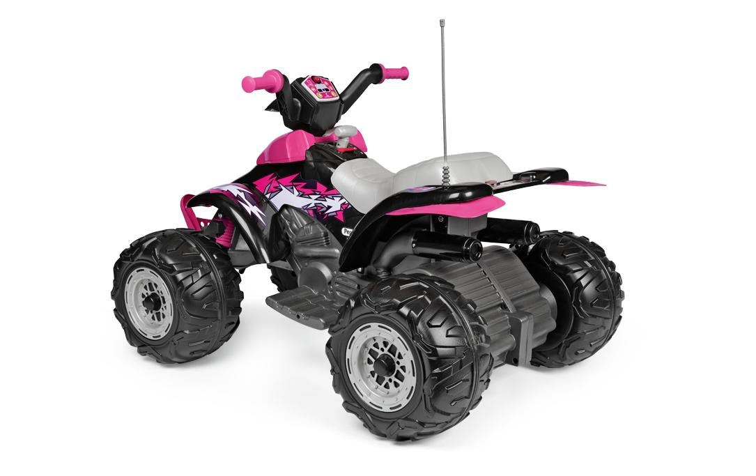 Tretfahrzeug »PegPerego Quad Corral T-Rex 330W 12 V Pink«