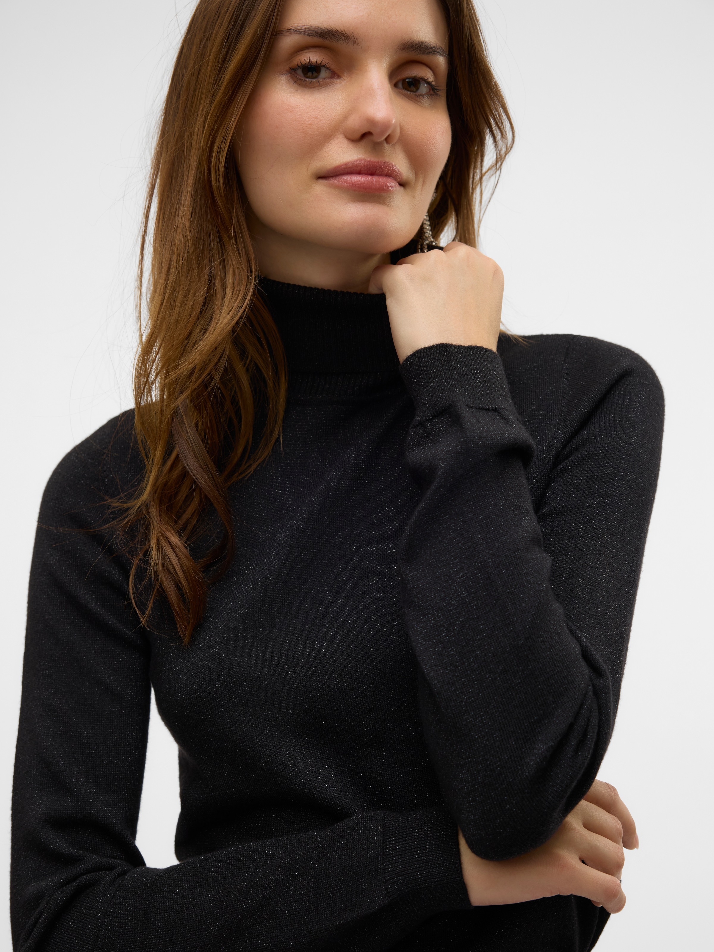 Vero Moda Rollkragenpullover »VMHAPPYSHINE LS ROLLNECK PULLOVER BOO«