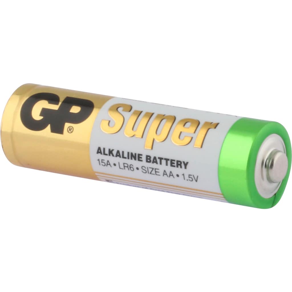 GP Batteries Batterie »40 Stck Super Alkaline AA«, LR6, 1,5 V, (Packung, 40 St.)